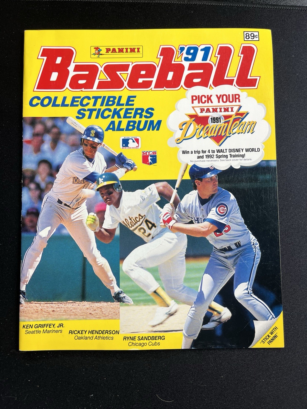 Panini Baseball Collectible 1991 Sticker Album No Stickers Sandberg Griffey jr