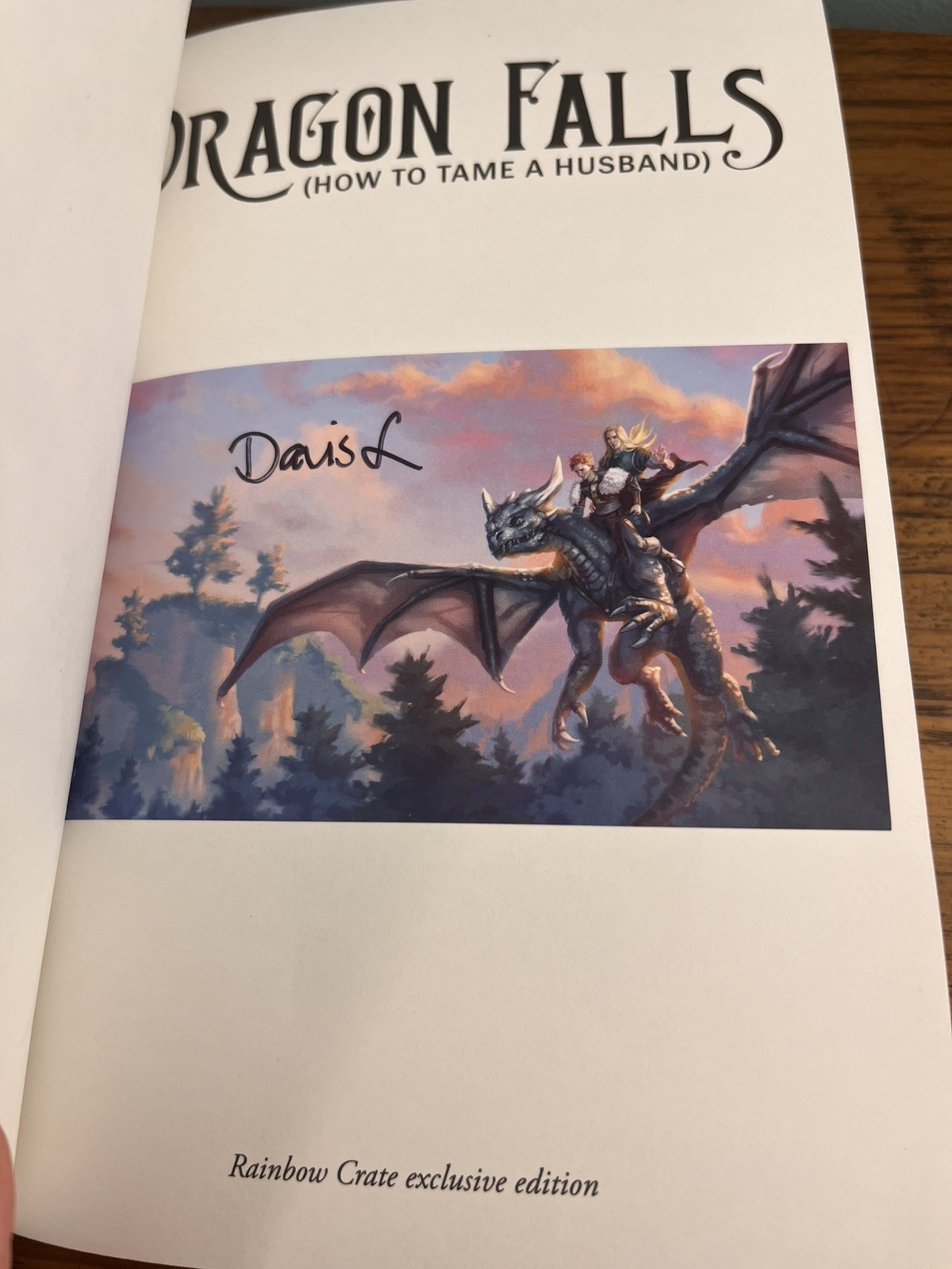 SIGNED – Dragon Falls by Davis Lavender – Rainbow Crate Special Edition
