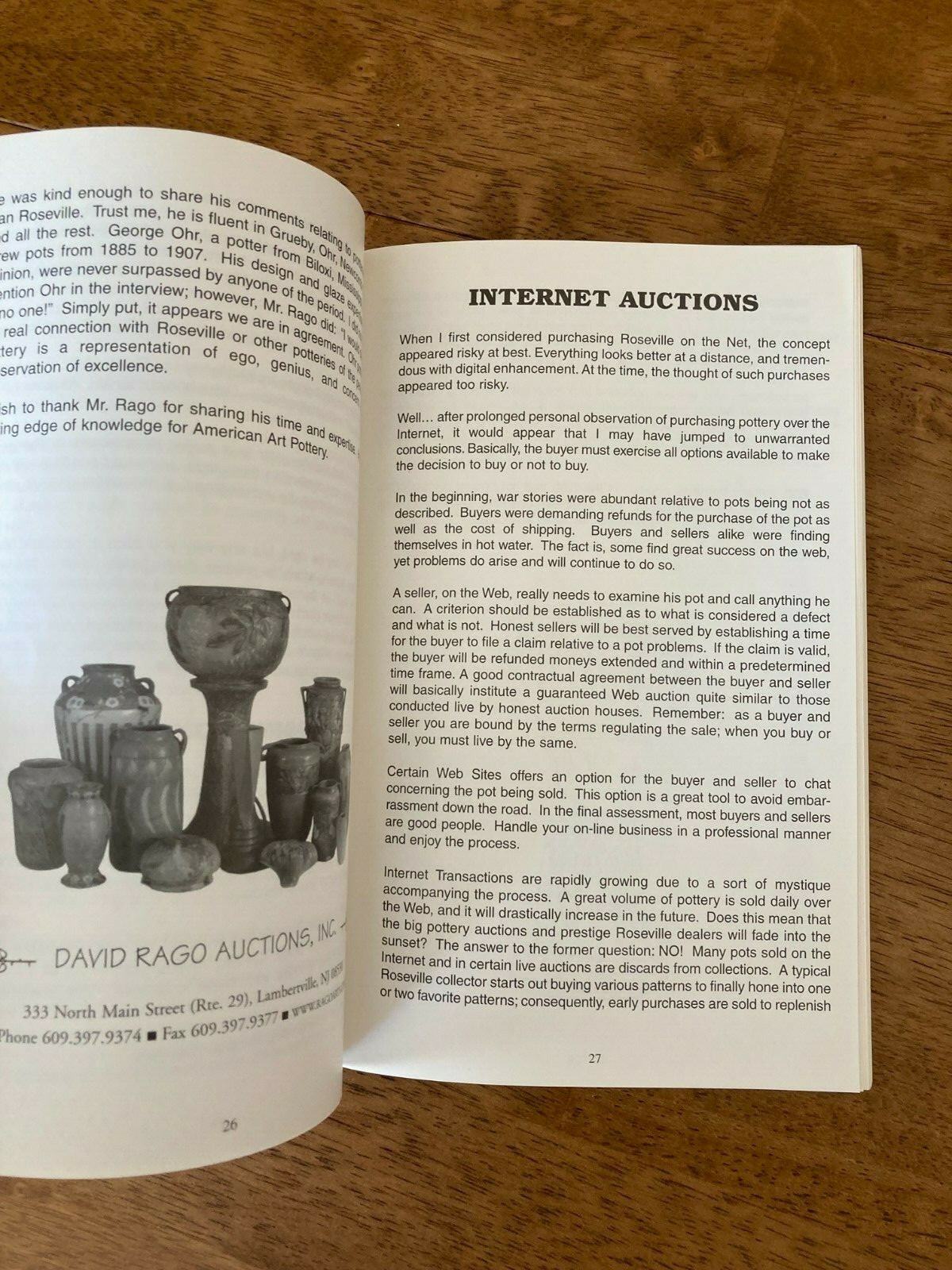 ROSEVILLE ART POTTERY 1999 1/2 PRICE GUIDE VOL III By James Jenkins Paperback
