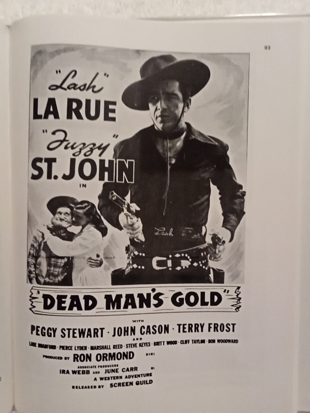 Lash LaRue King of the Bullwhip By Chuck Thornton & David Rothel HC Western Film