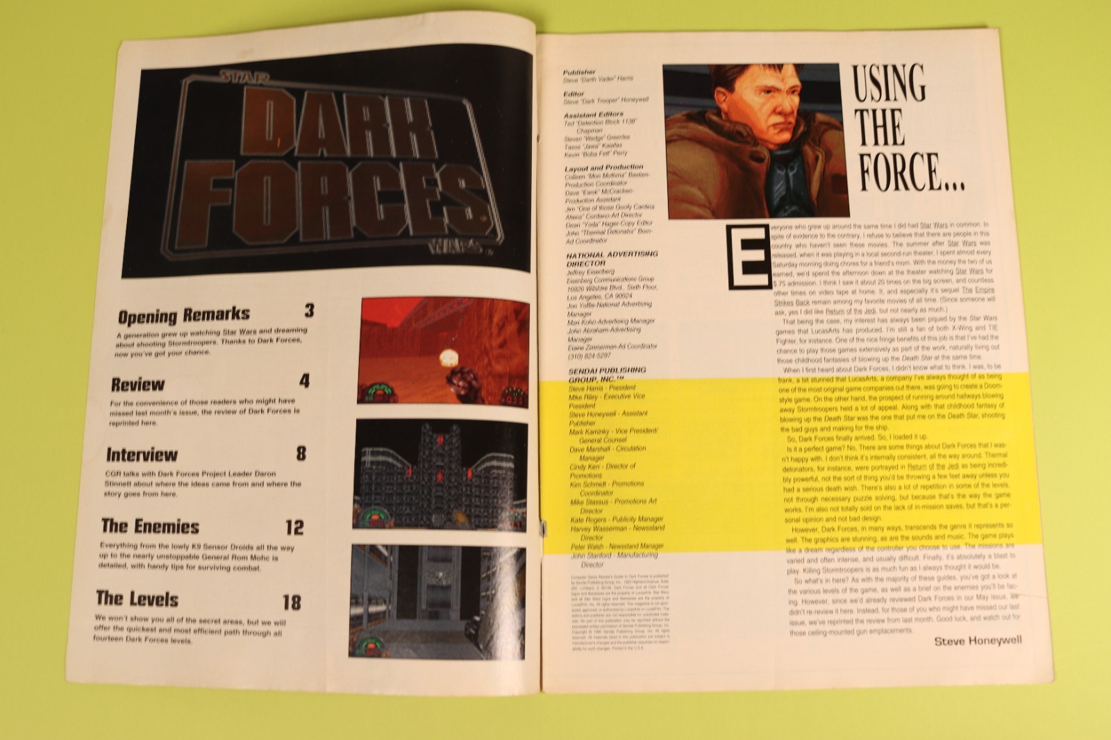 CGR’s Guide to Dark Forces Magazine Vintage 1994 PC Game Strategy Lucasfilm