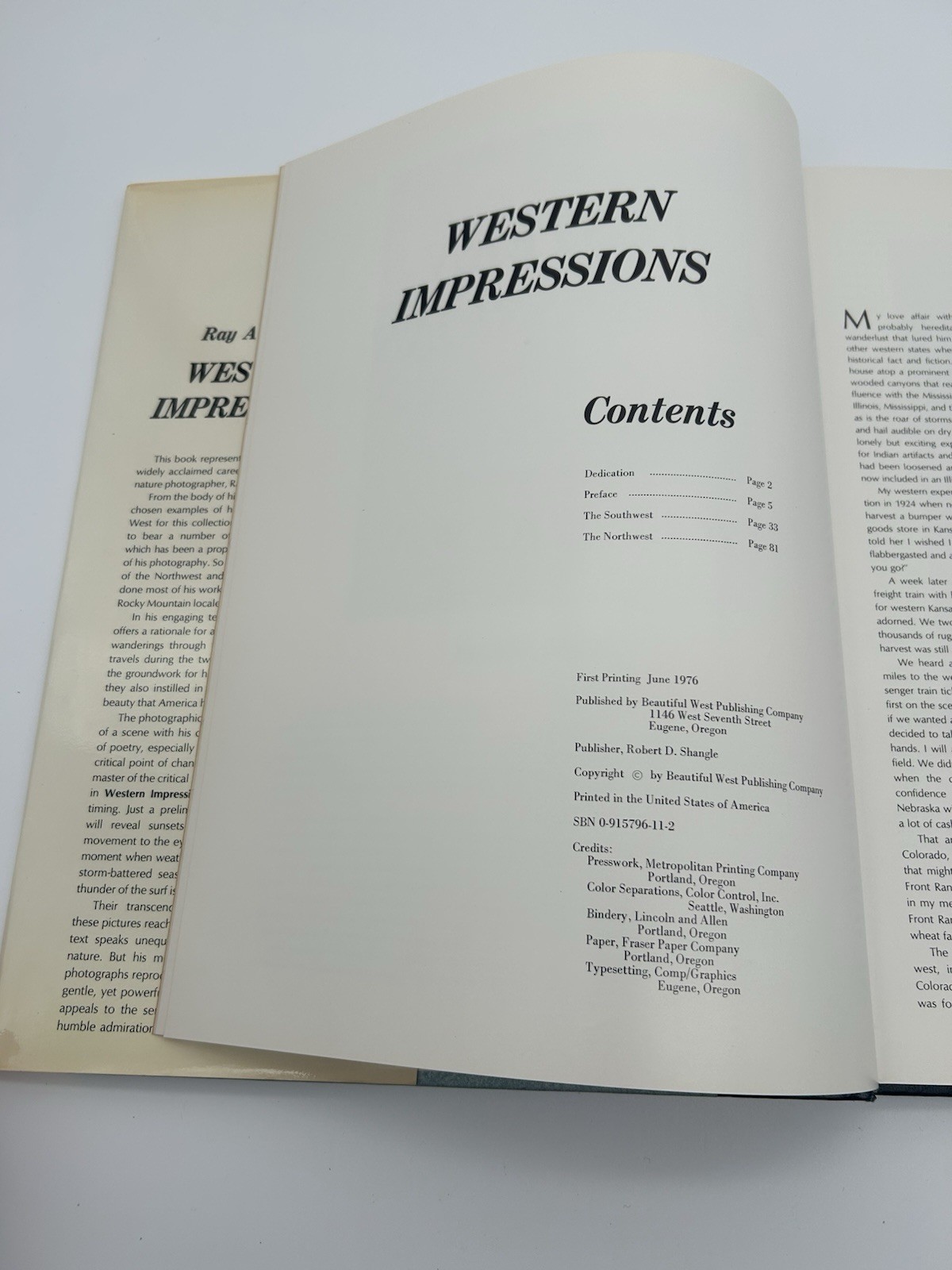 Ray Atkesons Western Impressions 1976 1st HC DJ Landscape Photos