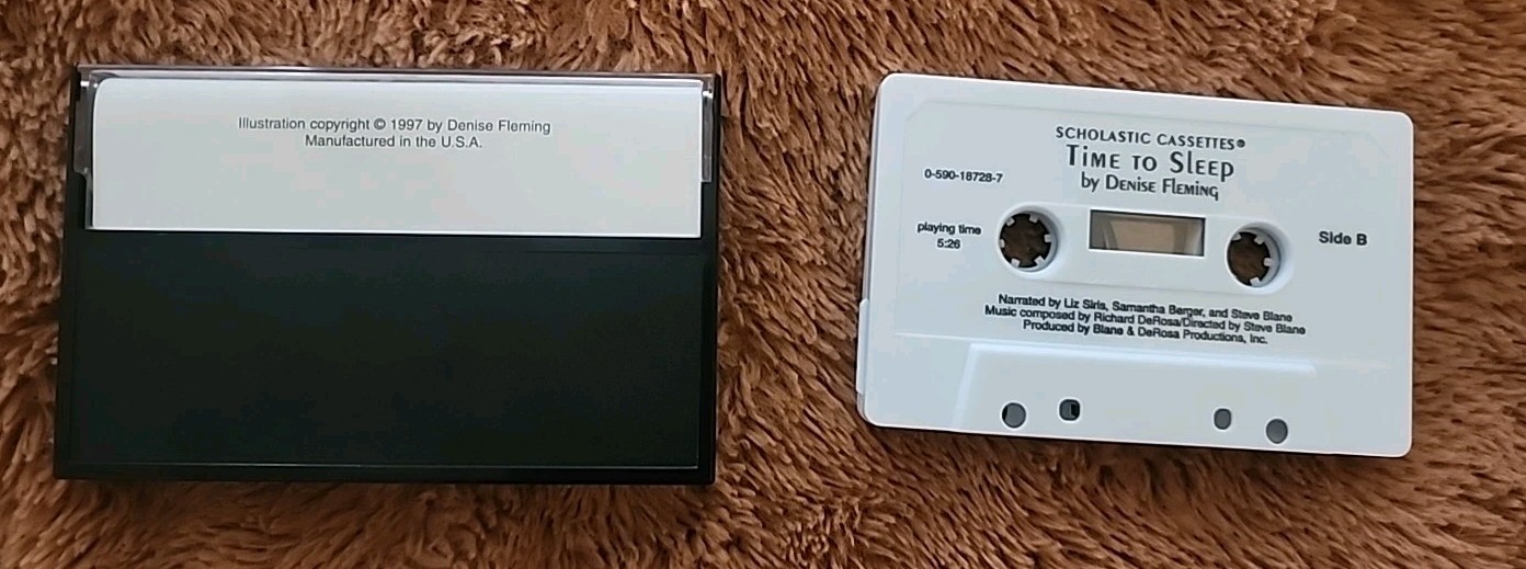 Time to Sleep papperback book + Cassette 1997 Denise Fleming