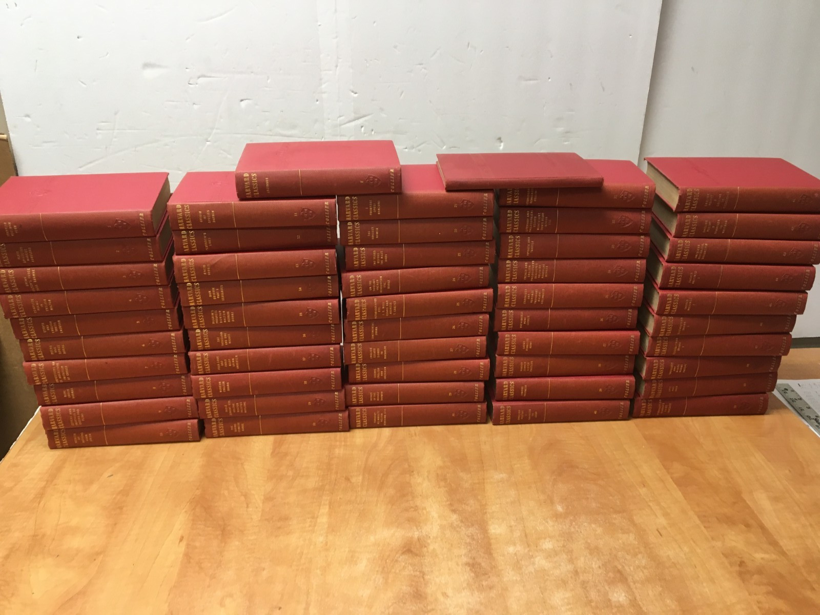 The Harvard Classics Complete 52 Volume set with lectures RARE Red 1937 /1938