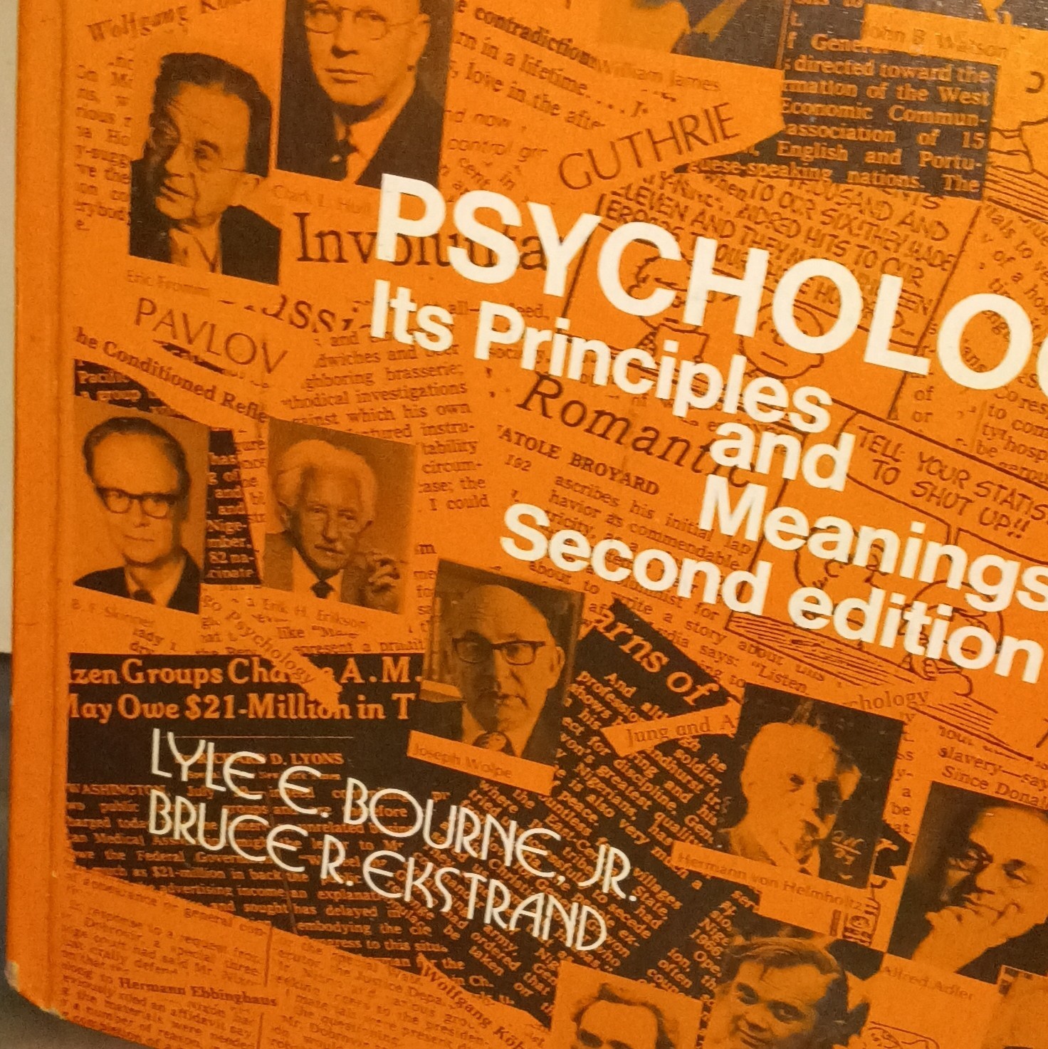 Jean Leymarie Psychology Its Principles and Meanings 2nd Ed HC 1986 Illus Signed