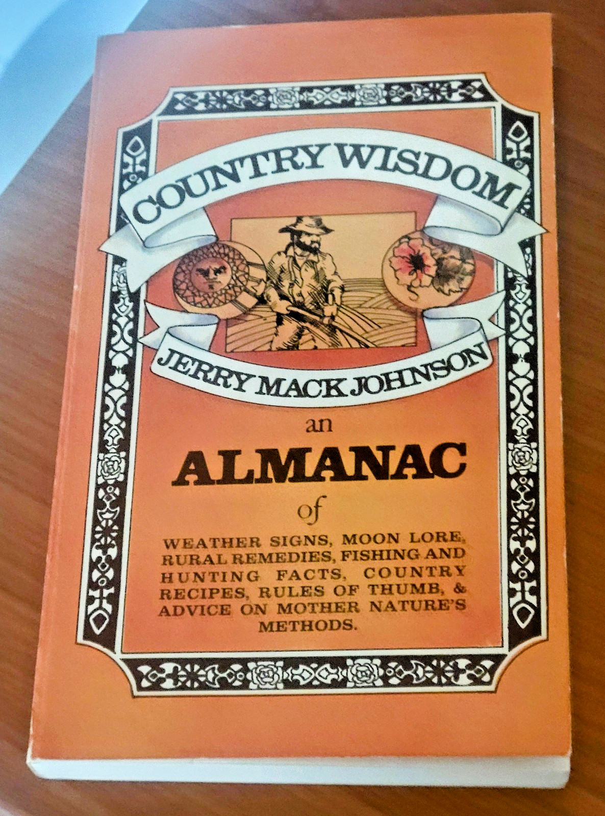 Country Wisdom Almanac Jerry Mack Johnson 1974 Vintage Anchor Press 1st Ed PB