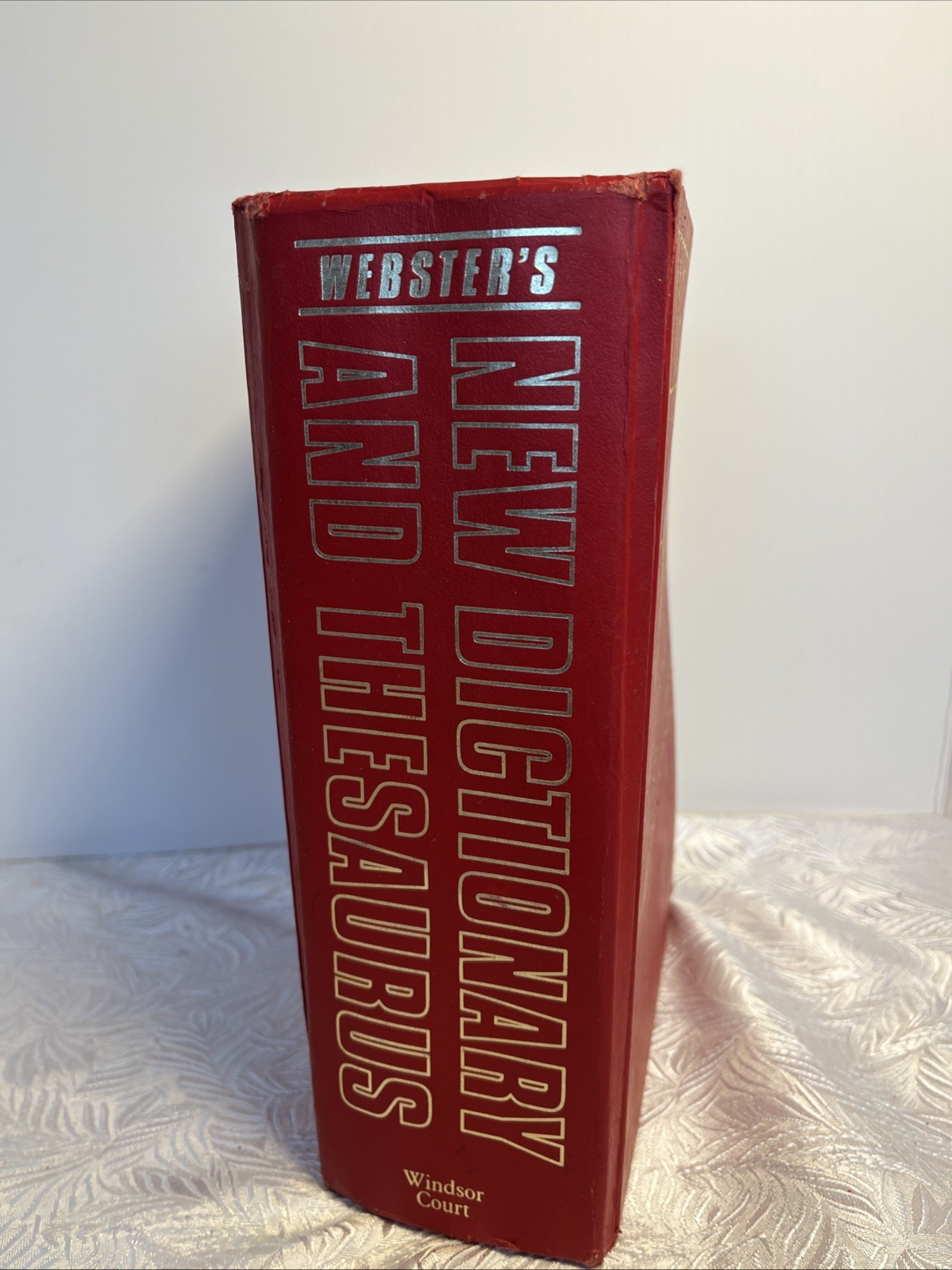 Vintage 1989 Webster’s New Dictionary And Thesaurus Hardcover 753 Pages Book