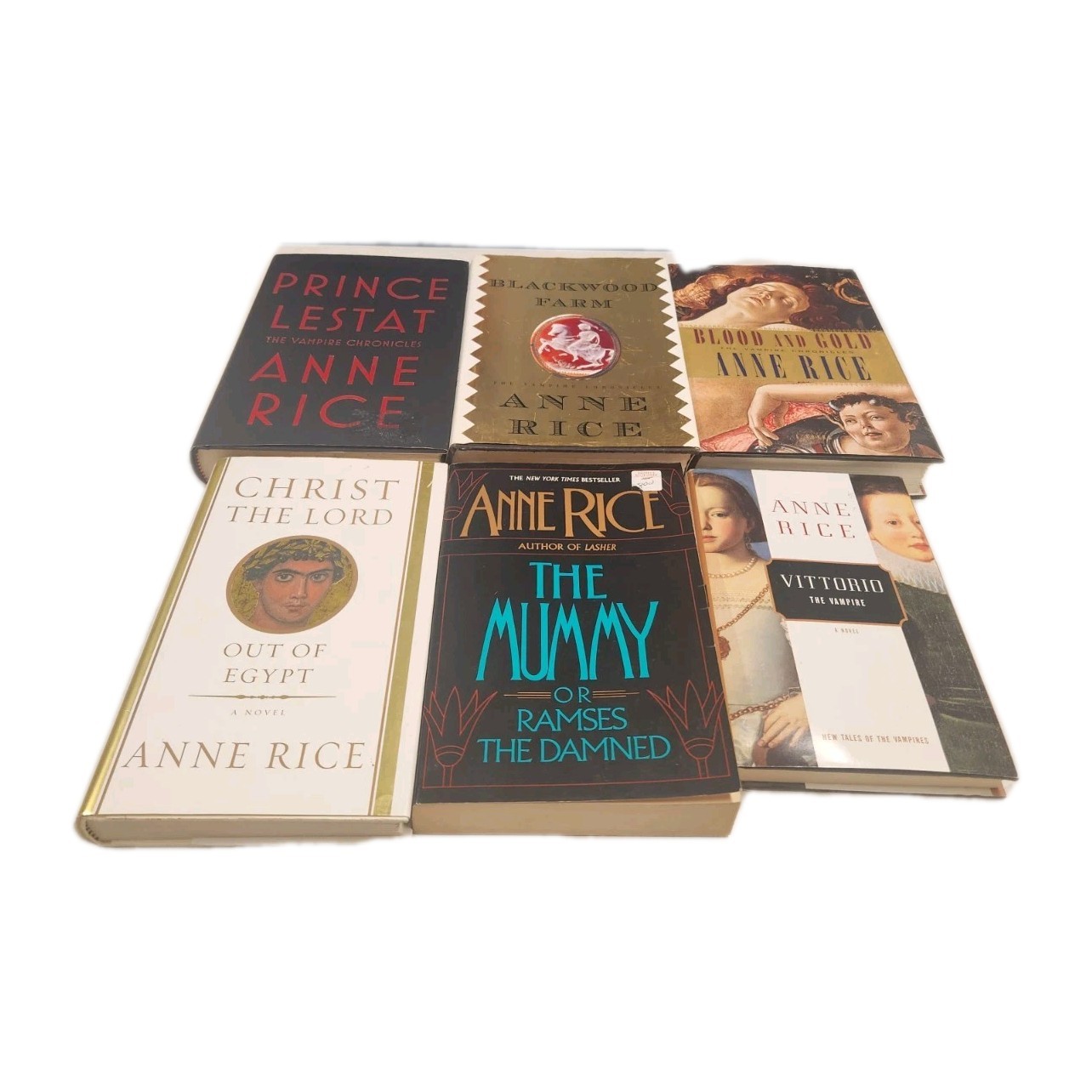 Anne Rice – Lot of 6 Books/ 5 Hardcover Books and 1 Trade Paper Book