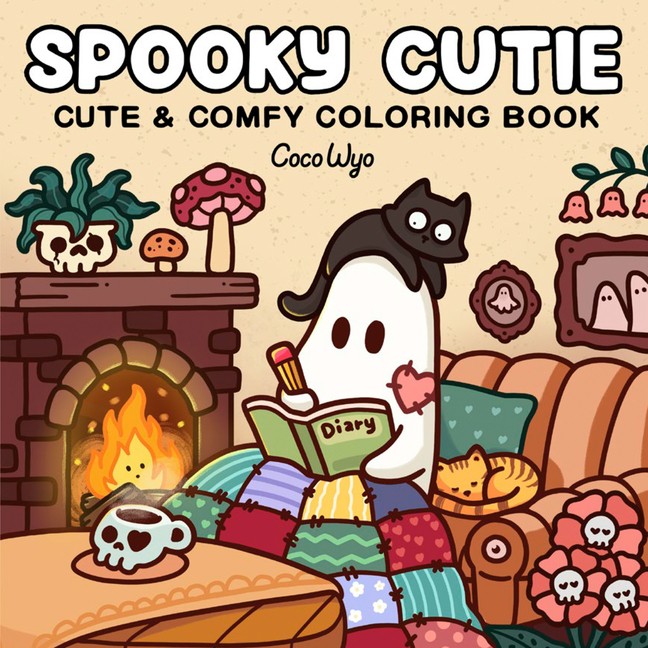 Spooky Cutie: Coloring Book for Adults and Kids Paperback by Coco Wyo
