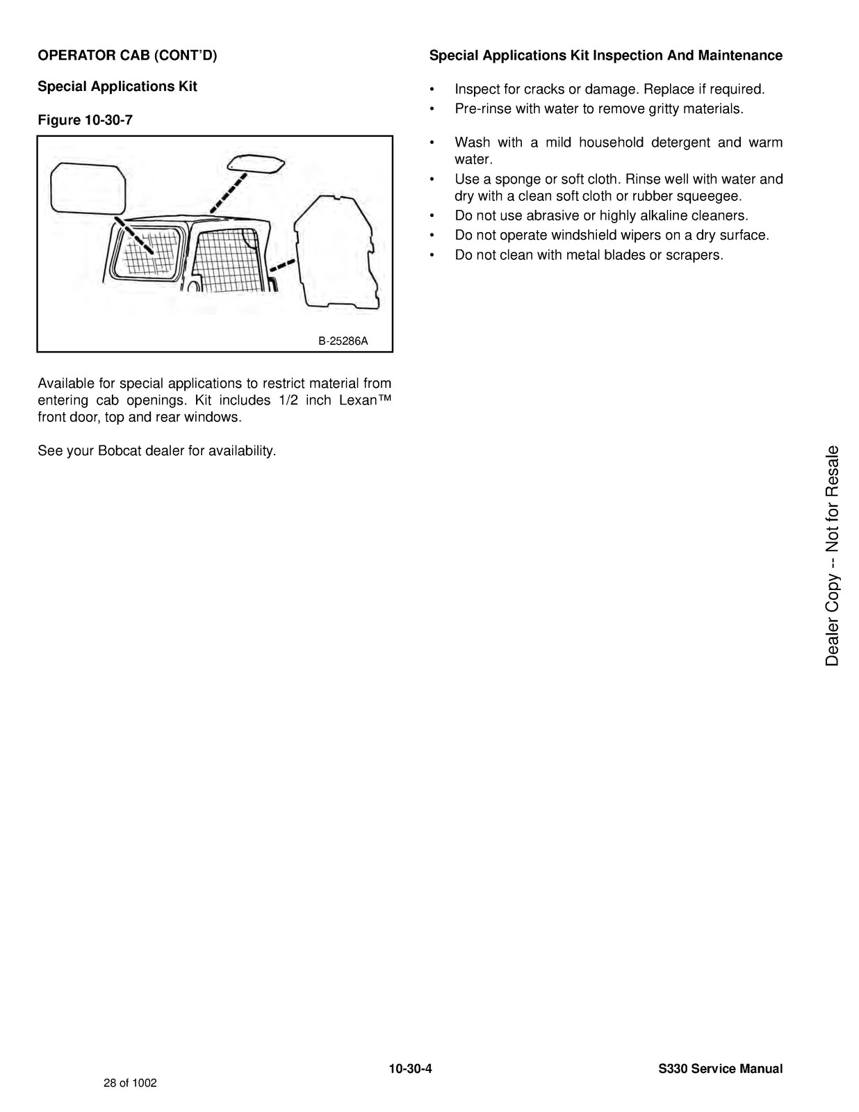 BOBCAT S330 Skid Steer Loader Service Manual 2009 SN A02011001 Up, FOLDOUTS