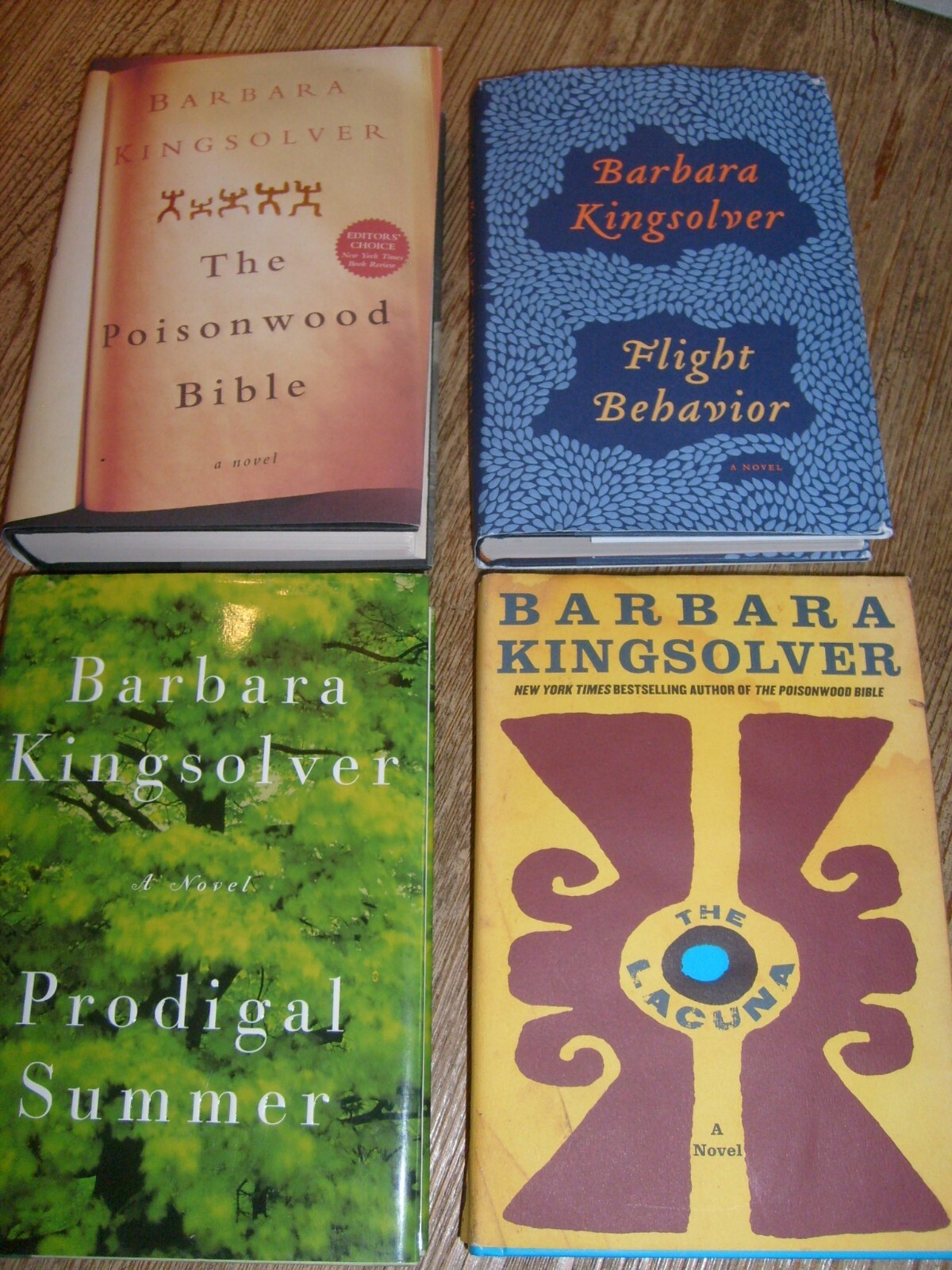 Lot of 4 Babara Kingsolver Poisonwood Bible The Lacuna Prodigal Summer Flight