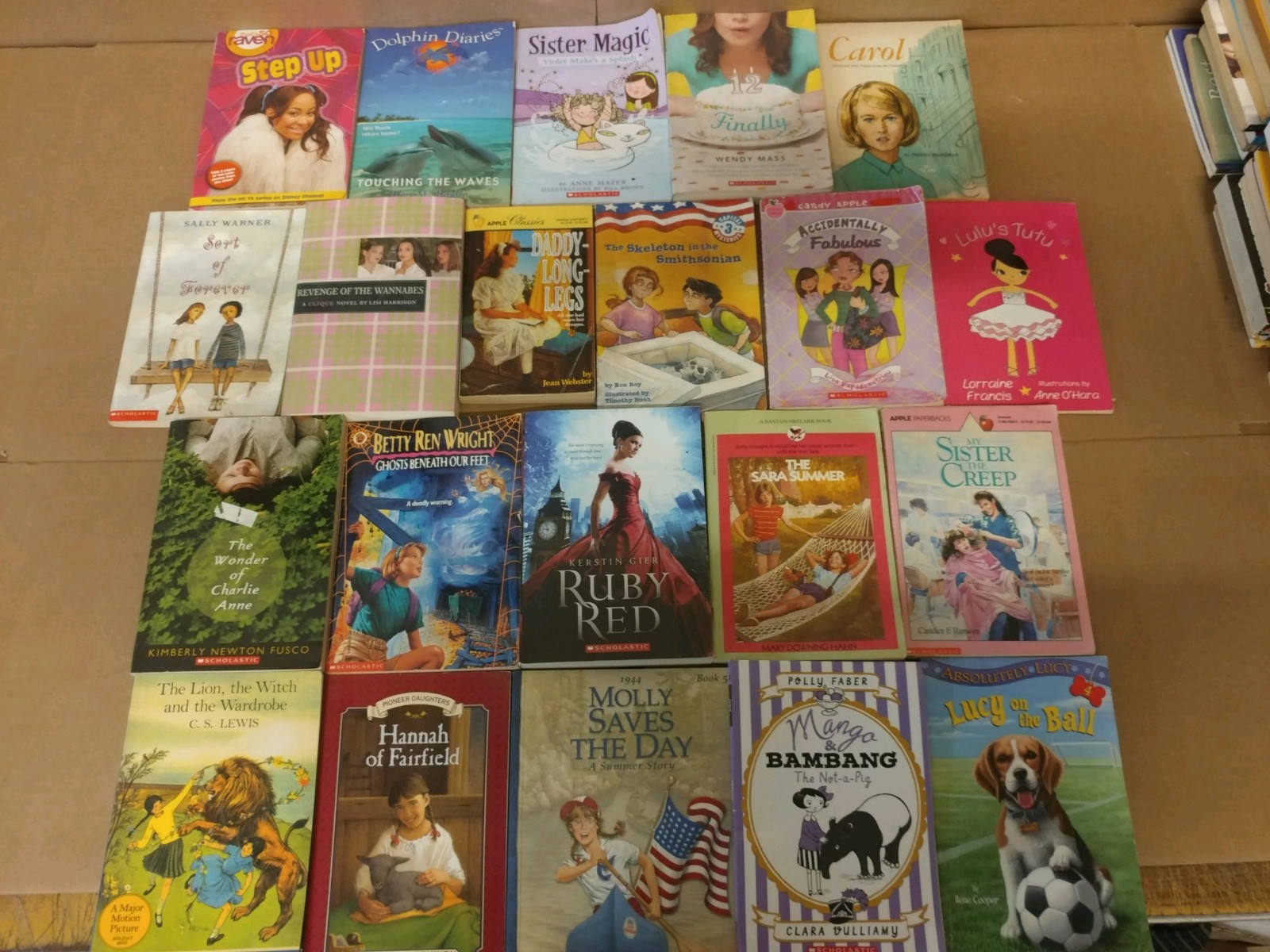 Lot of 20 Chapter Books for GIRLS Youth Early Reader Young Adult Children RANDOM