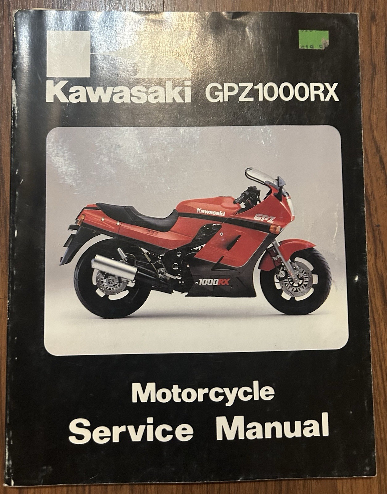 1985 Genuine Kawasaki GPZ 1000 RX / ZX1000 Repair Shop Service Manual Guide Book