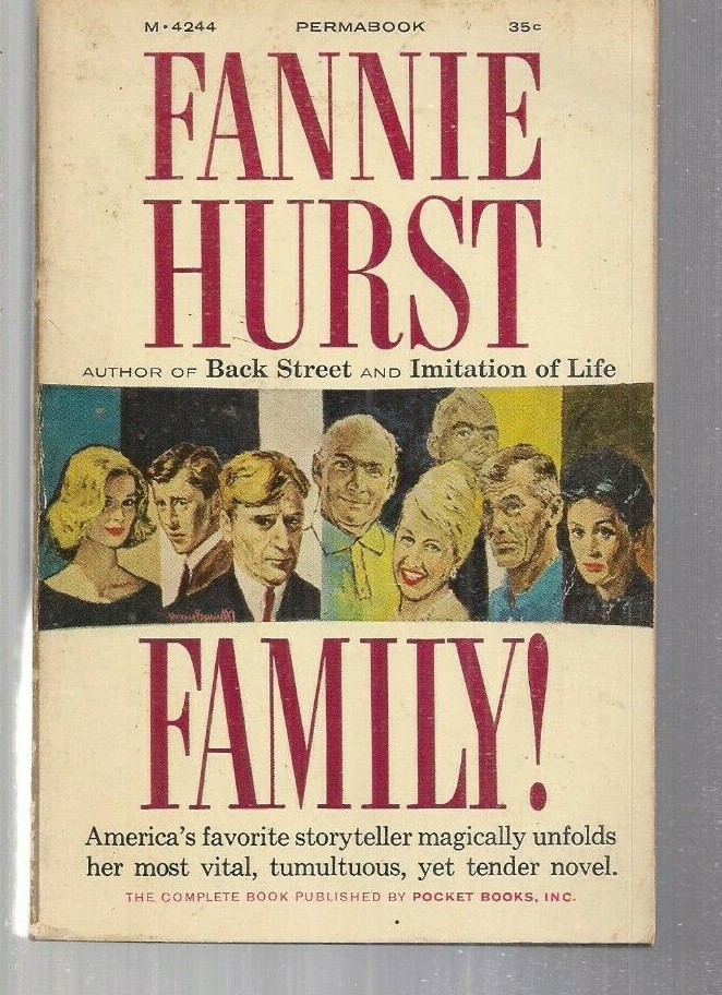Family! M4244 Perma 1962 Fannie Hurst Cvr Harry Bennett (3 Sprague Brothers)