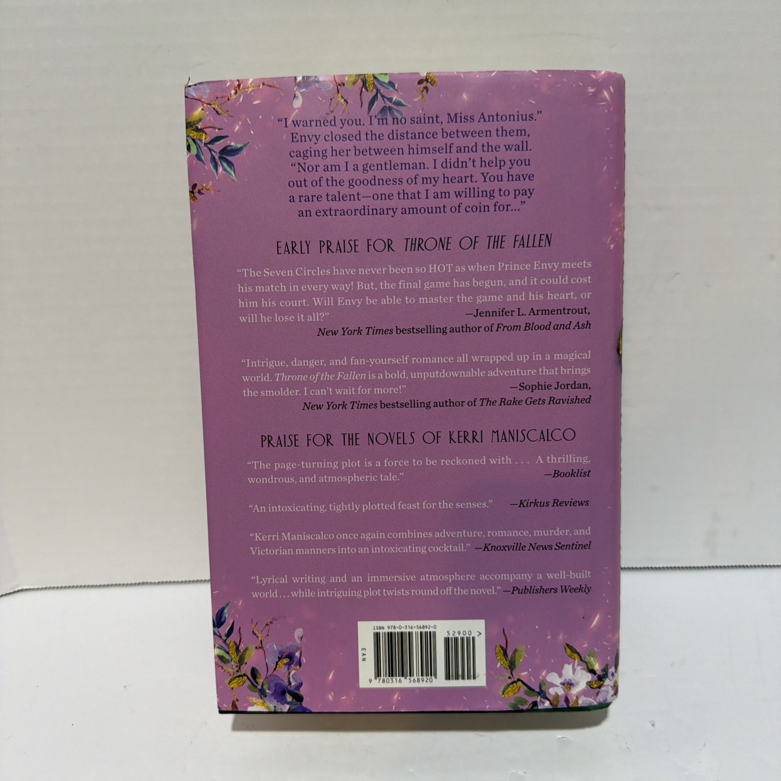 Throne of the Fallen by Kerri Maniscalco 1st Ed. 1st Print B&N Ed. 2023 HC