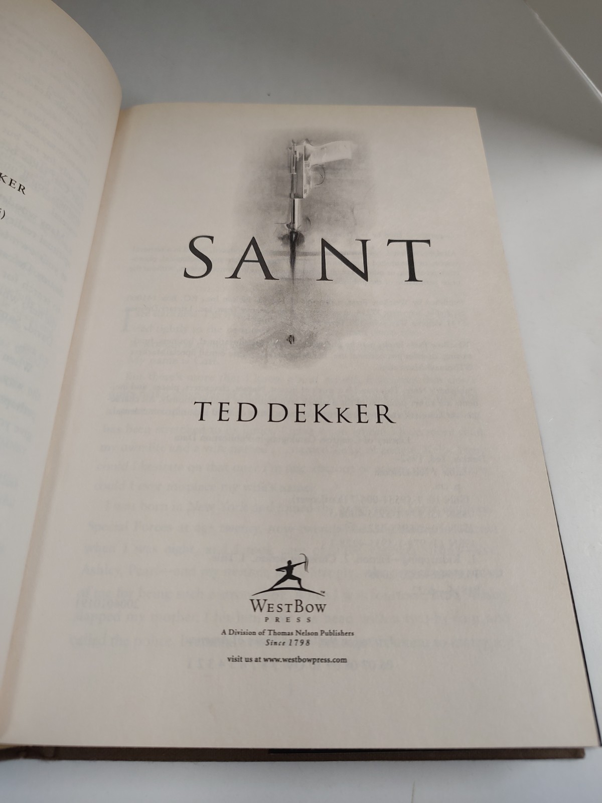 Saint by Ted Dekker (2006, Hardcover) Exclusive First Printing Signature Edition