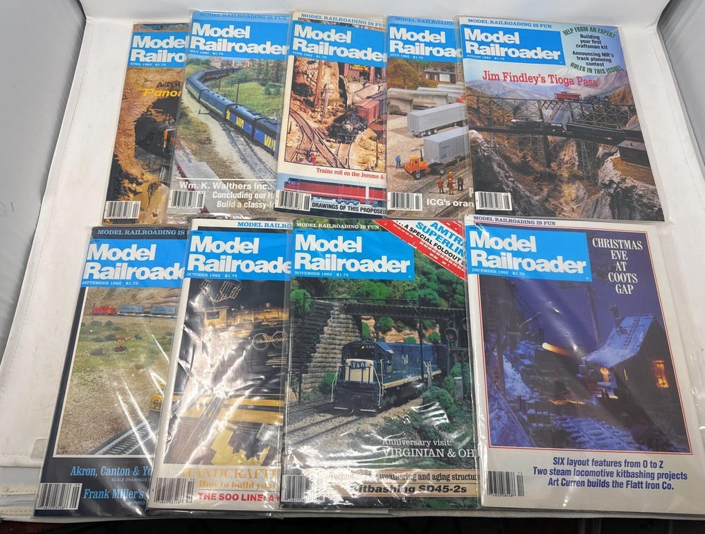 Model Railroader Magazine Apr – Dec 1982