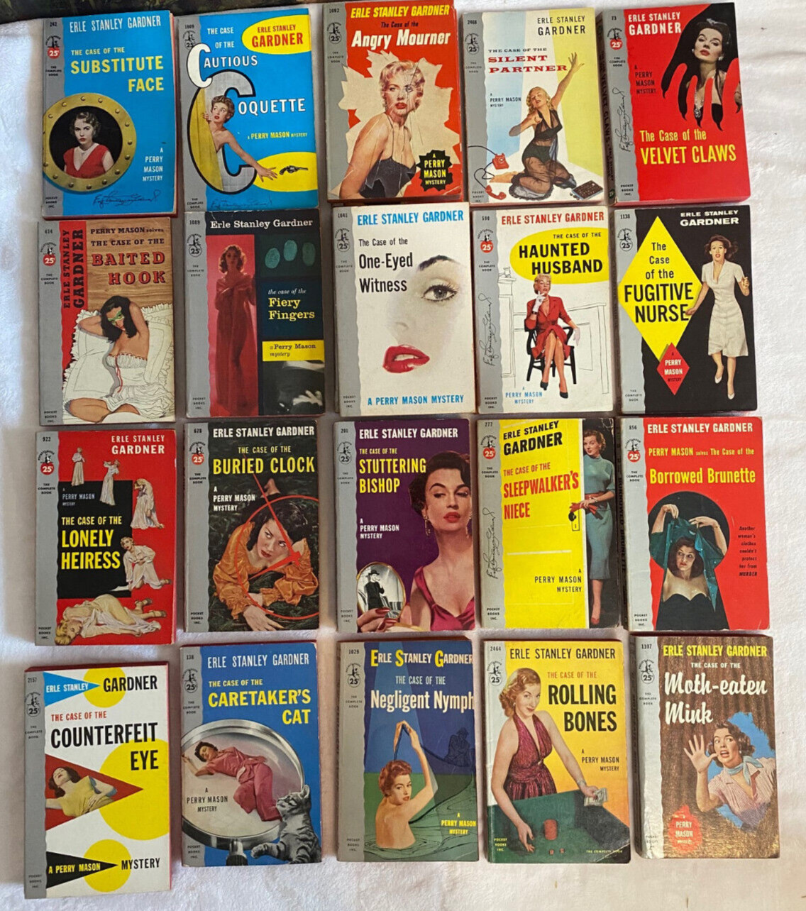 Perry Mason Erle Stanley Gardner – CHOOSE YOUR TITLE : PB 1946-55 Good/VG # 07