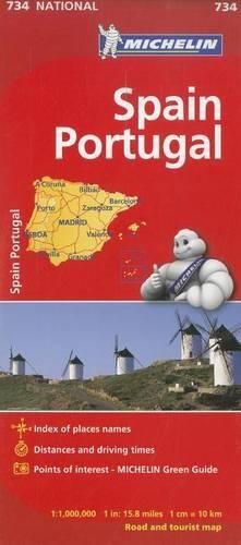 Michelin Spain & Portugal Map 734 (Map)