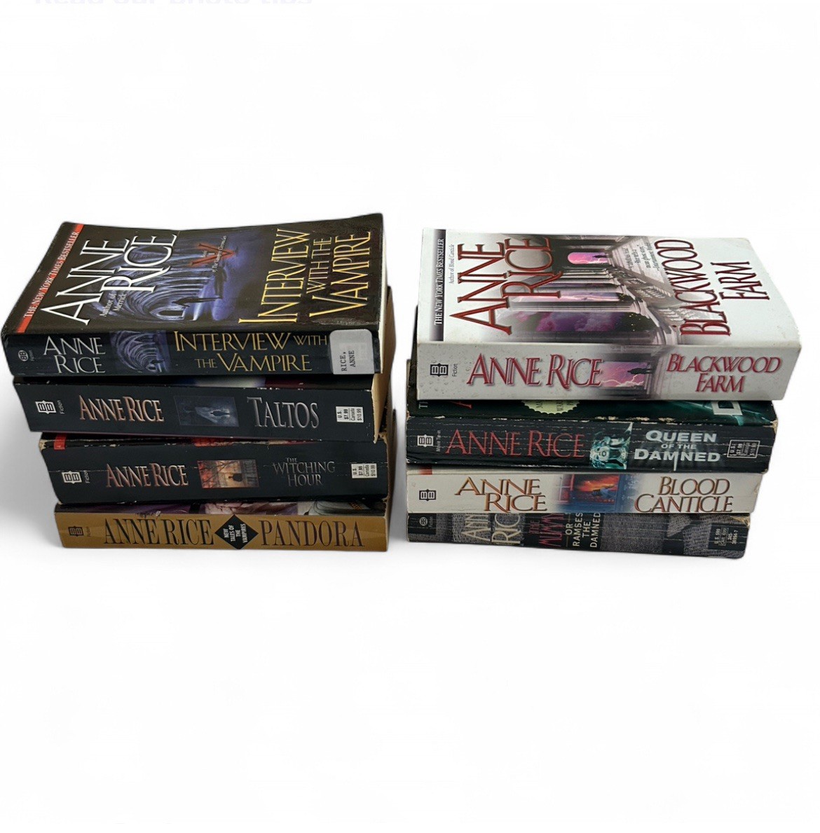 Lot of 8 Anne Rice Horror Fantasy Books Vampire Chronicles Witching Hour