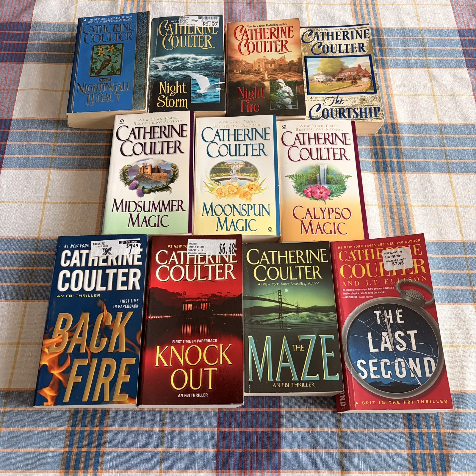Lot Of 11 Catherine Coulter Romance Novels & Crime/thriller paperback