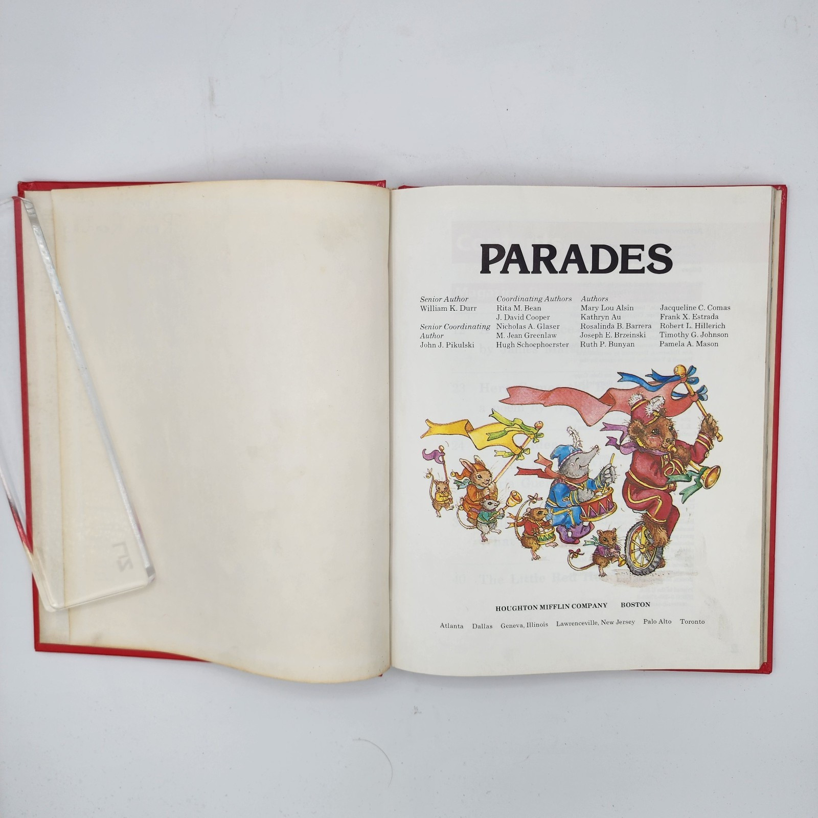 Parades 1986 William K Durr (G) Library Copy Houghton Mifflin Reading