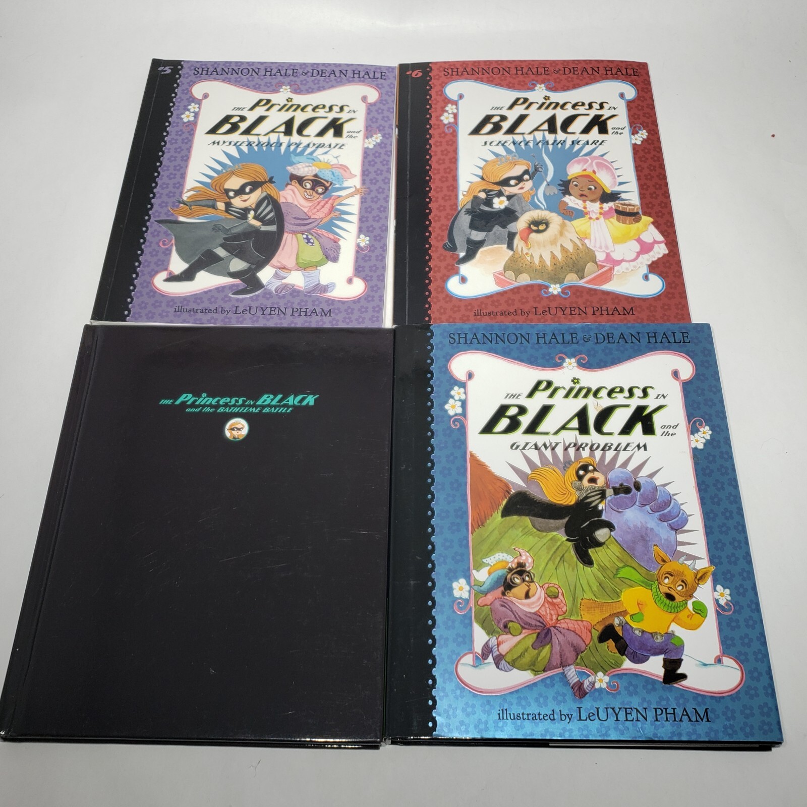 Lot of 4 The Princess in Black Book Series # 5 6 7 8 Dean Hale 2 HC 2 TPB