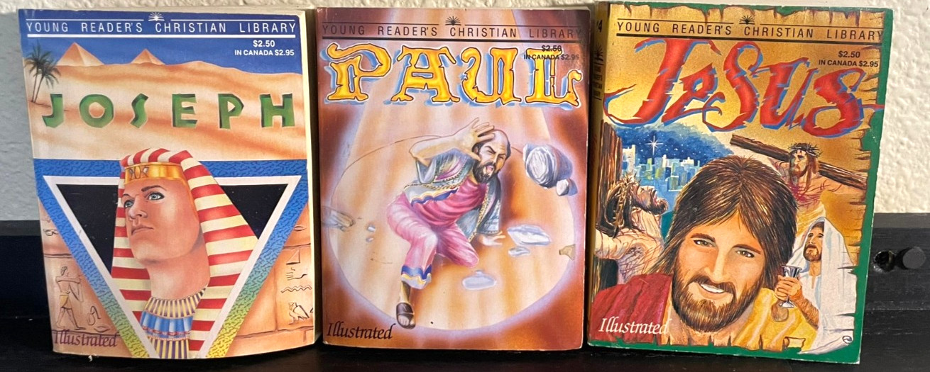 Young Reader’s Christian Library Books Lot of (3) Illustrated Jesus Joseph Paul