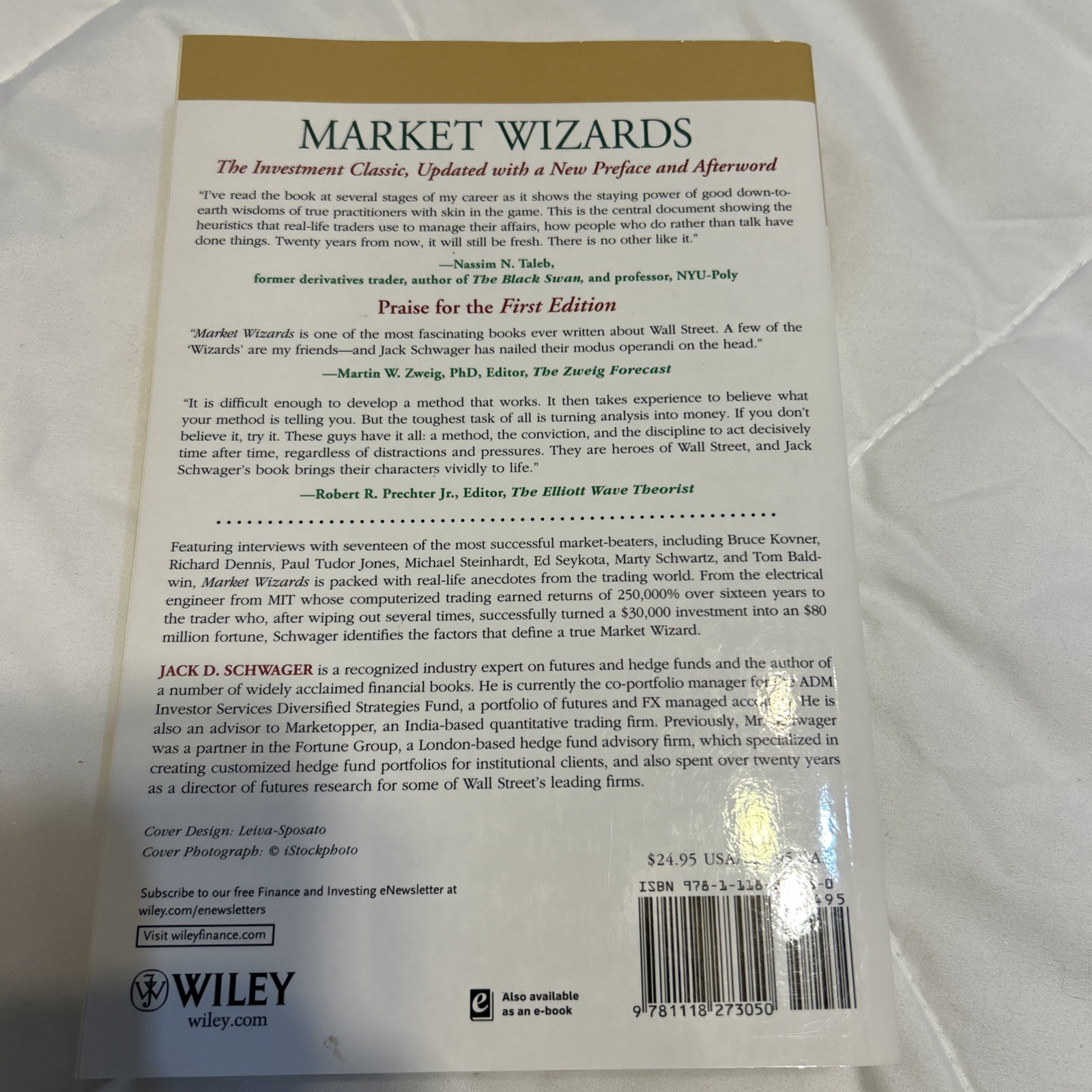 Market Wizards Interviews with Top Traders Jack D. Schwager