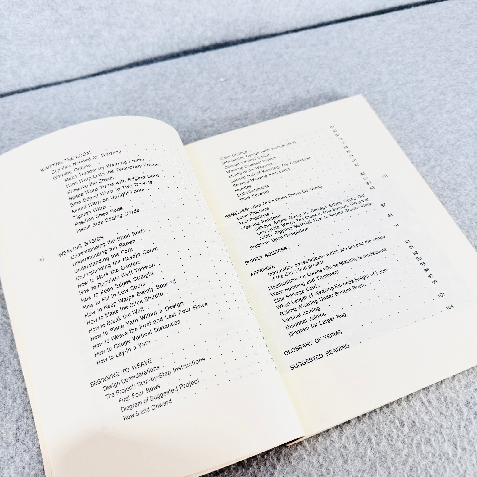 Working with the Wool by Bennett and Bighorse 1983 Navajo Rug Weaving Book