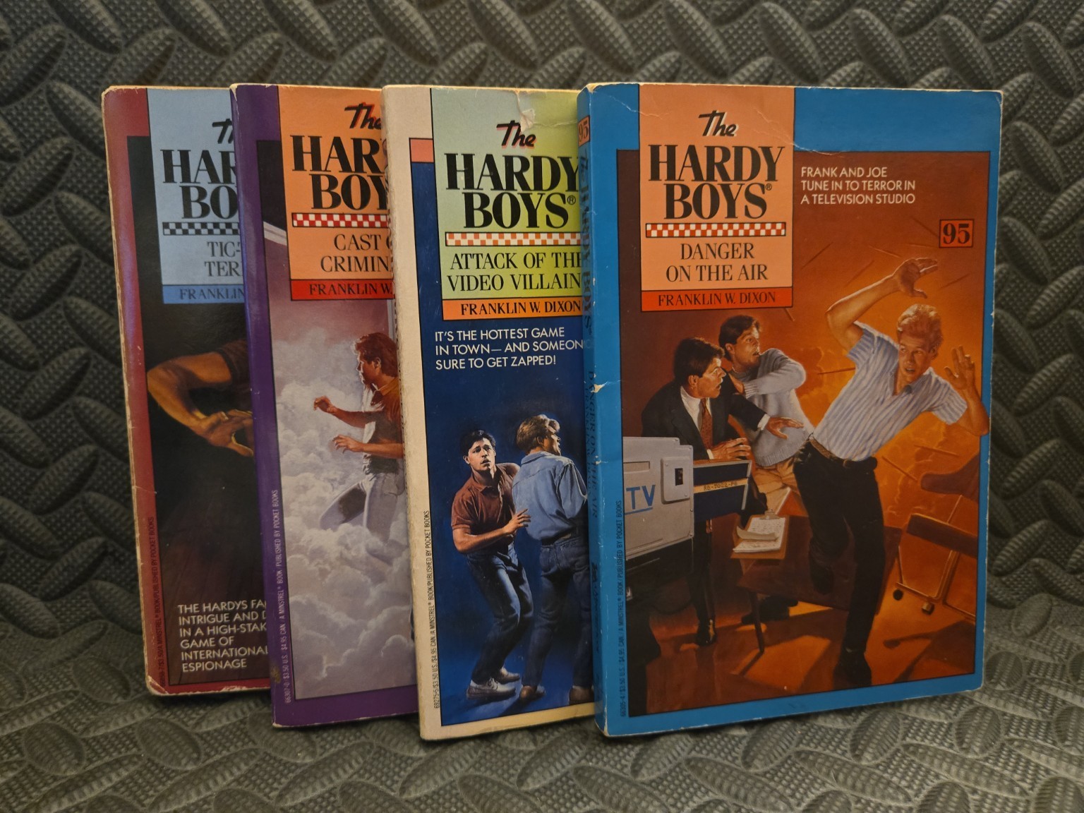Lot of 4 Hardy Boys Paperback Books #74 #95 #97 #106 Franklin W. Dixon Vintage