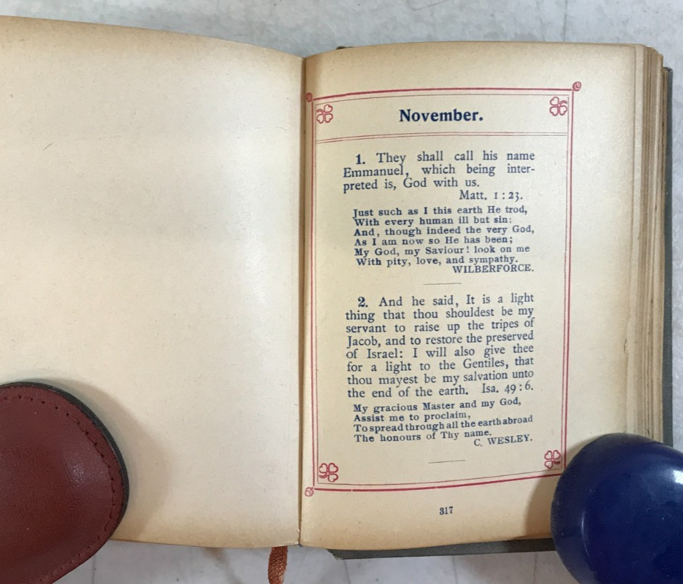 Forget me not; Scripture Texts, 1911, E-92