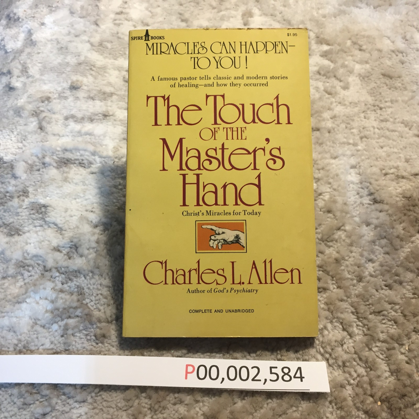 The Touch Of The Master’s Hand Charles L. Allen 1972 Spire Books Christian Book