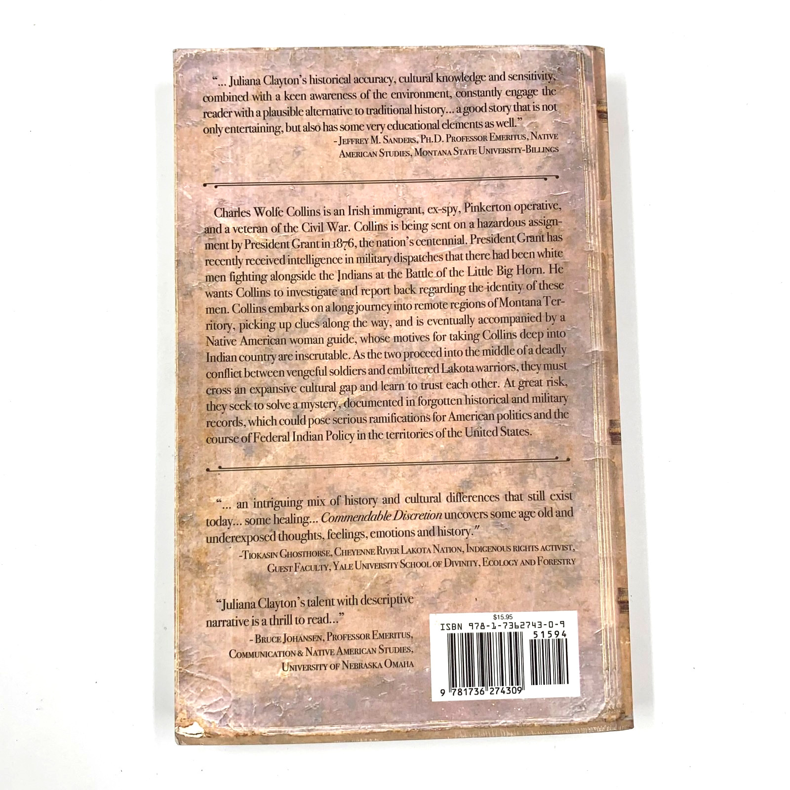 Commendable Discretion – by J Clayton SIGNED by Author – PB 2020