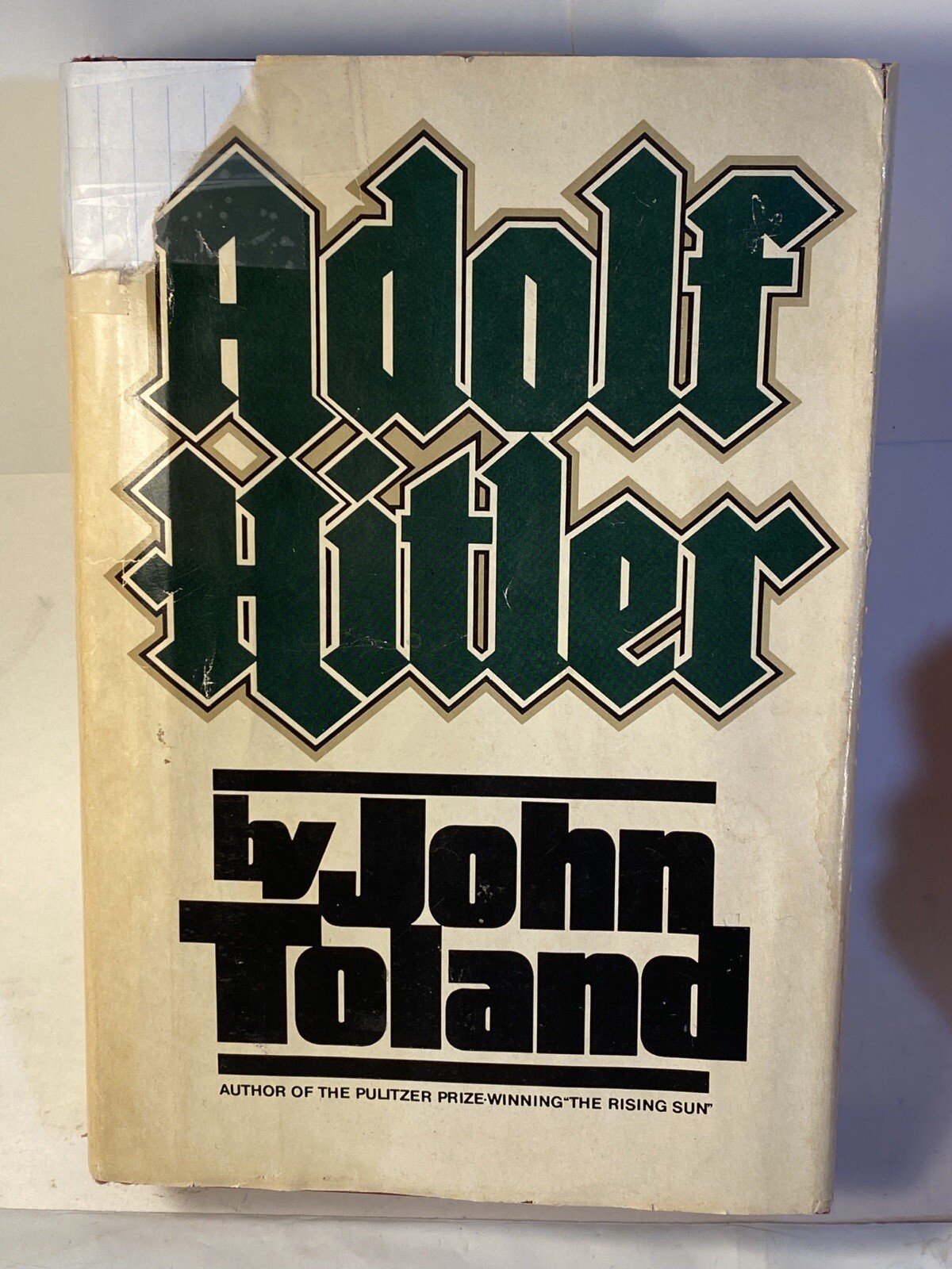 Adolf Hitler by John Toland Vol 2 1976 Hardcover With Dust Jacket Book Club Ed