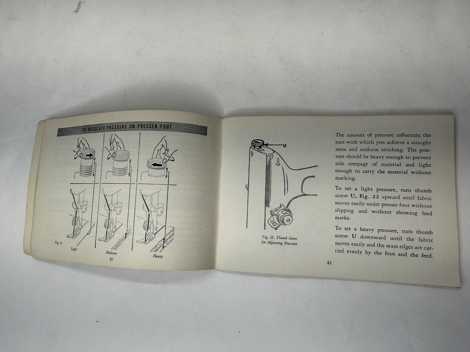 Singer 201-2 Sewing Machine User Manual Operation Guide Paperback Vintage
