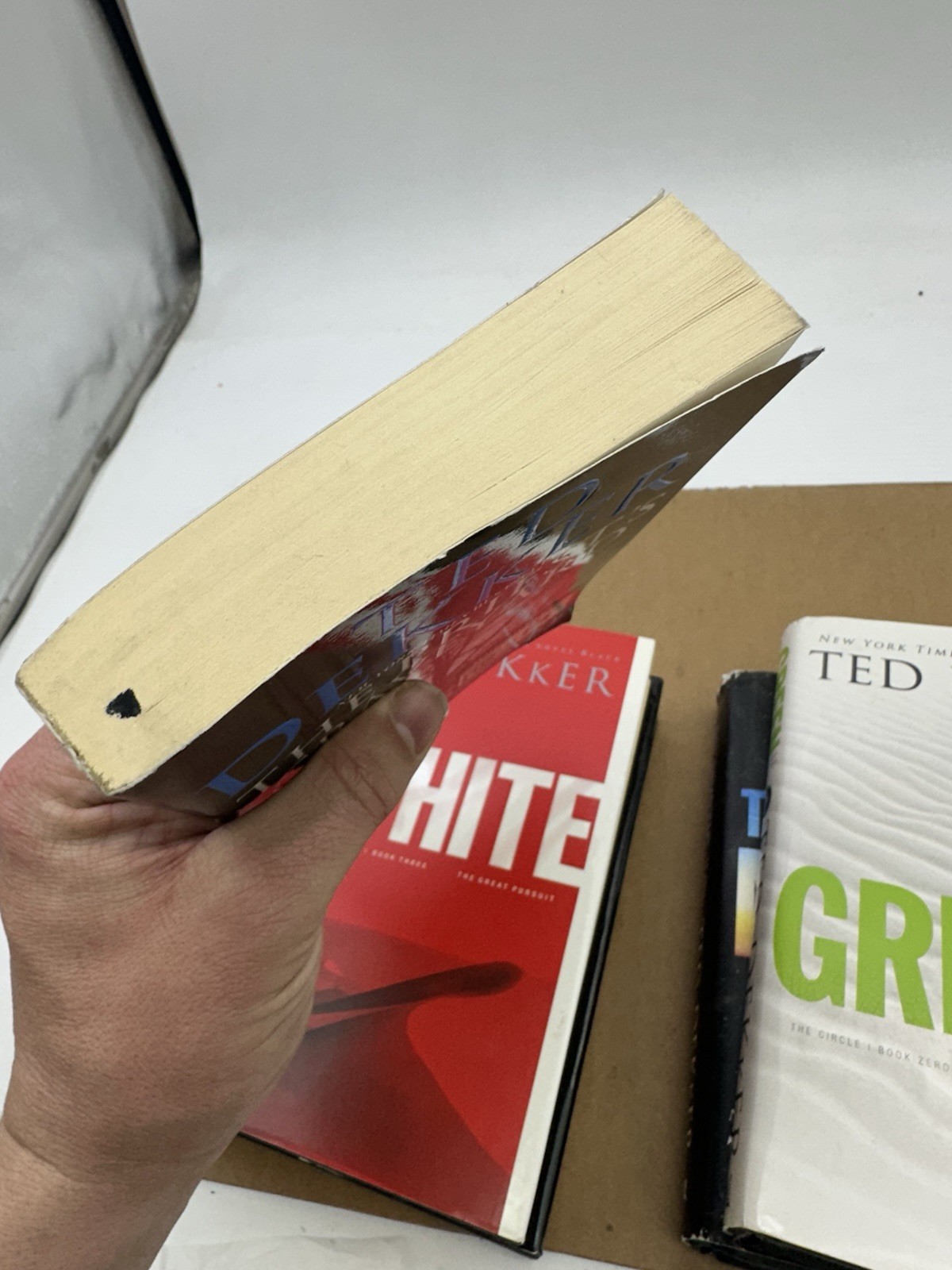 Ted Dekker (4) Hardback And (1) Soft Cover Lot 5 Books White Green 49th Mystic