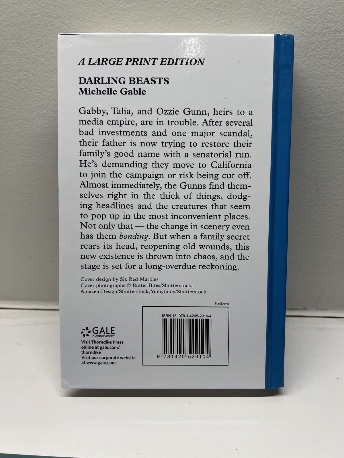Darling Beasts by Michelle Gable Hardcover Book Large Print edition