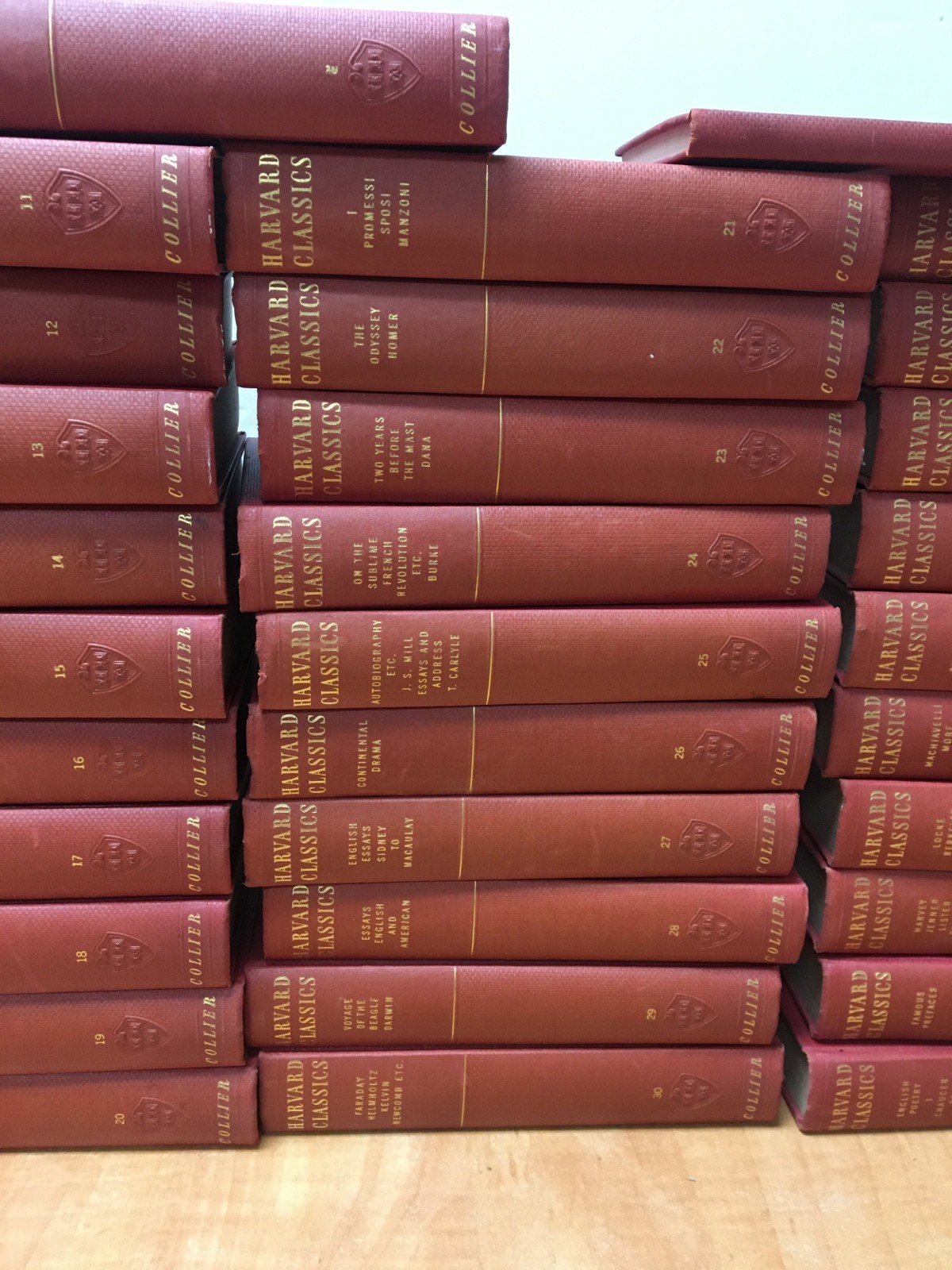 The Harvard Classics Complete 52 Volume set with lectures RARE Red 1937 /1938