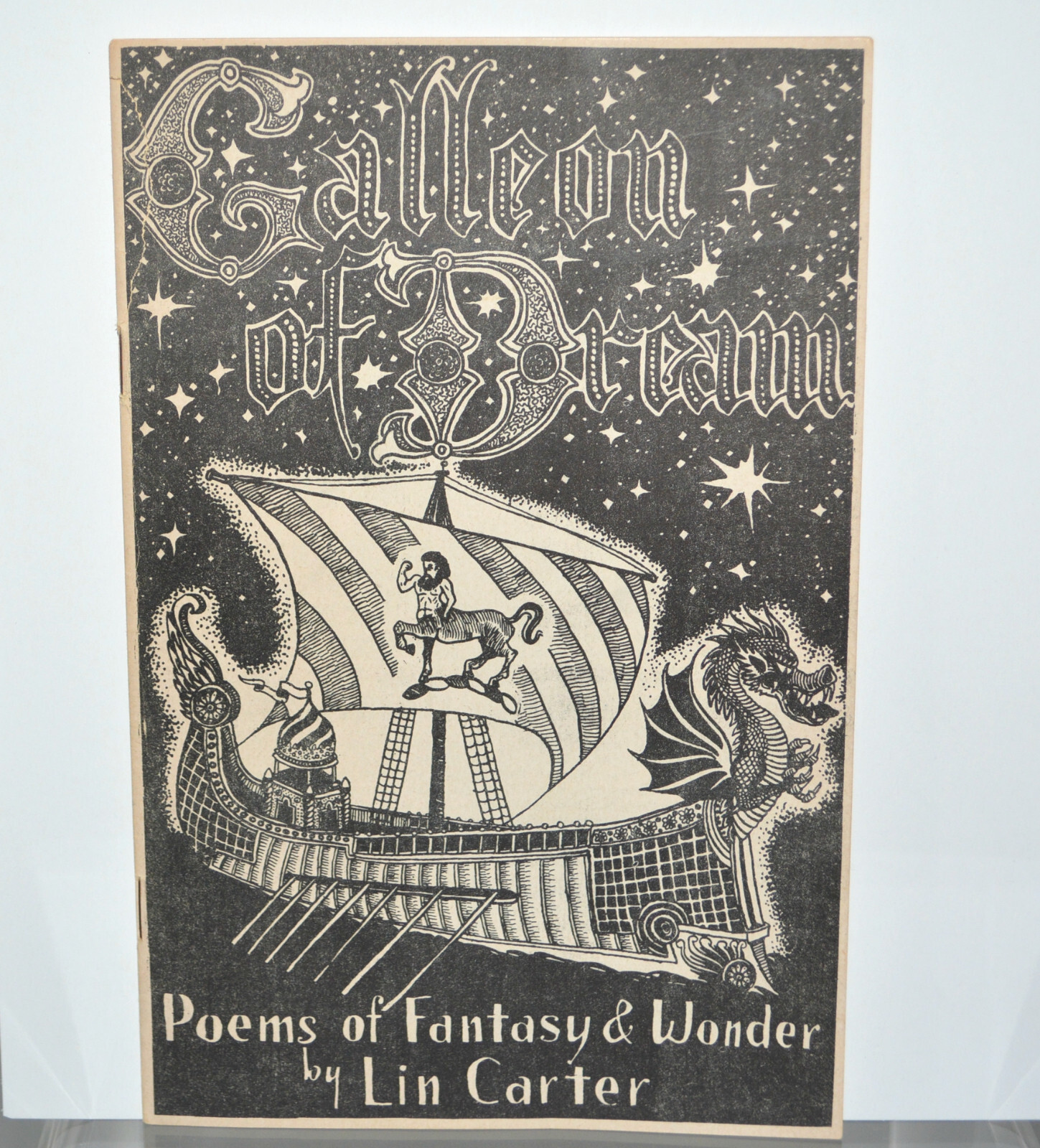 SIGNED Lin Carter 1954 Fanzine Galleon Of Dream Poetry Poems Of Fantasy & Wonder