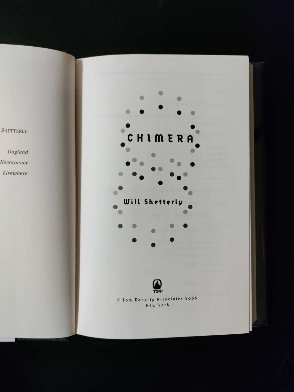 Chimera by Will Shetterly 2000 HCDJ First Edition/1st Printing