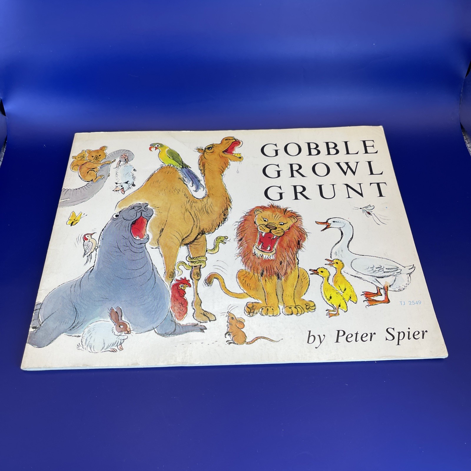 VTG GOBBLE GROWL GRUNT by Peter Spier Paperback Picture Book 1971 First Edition