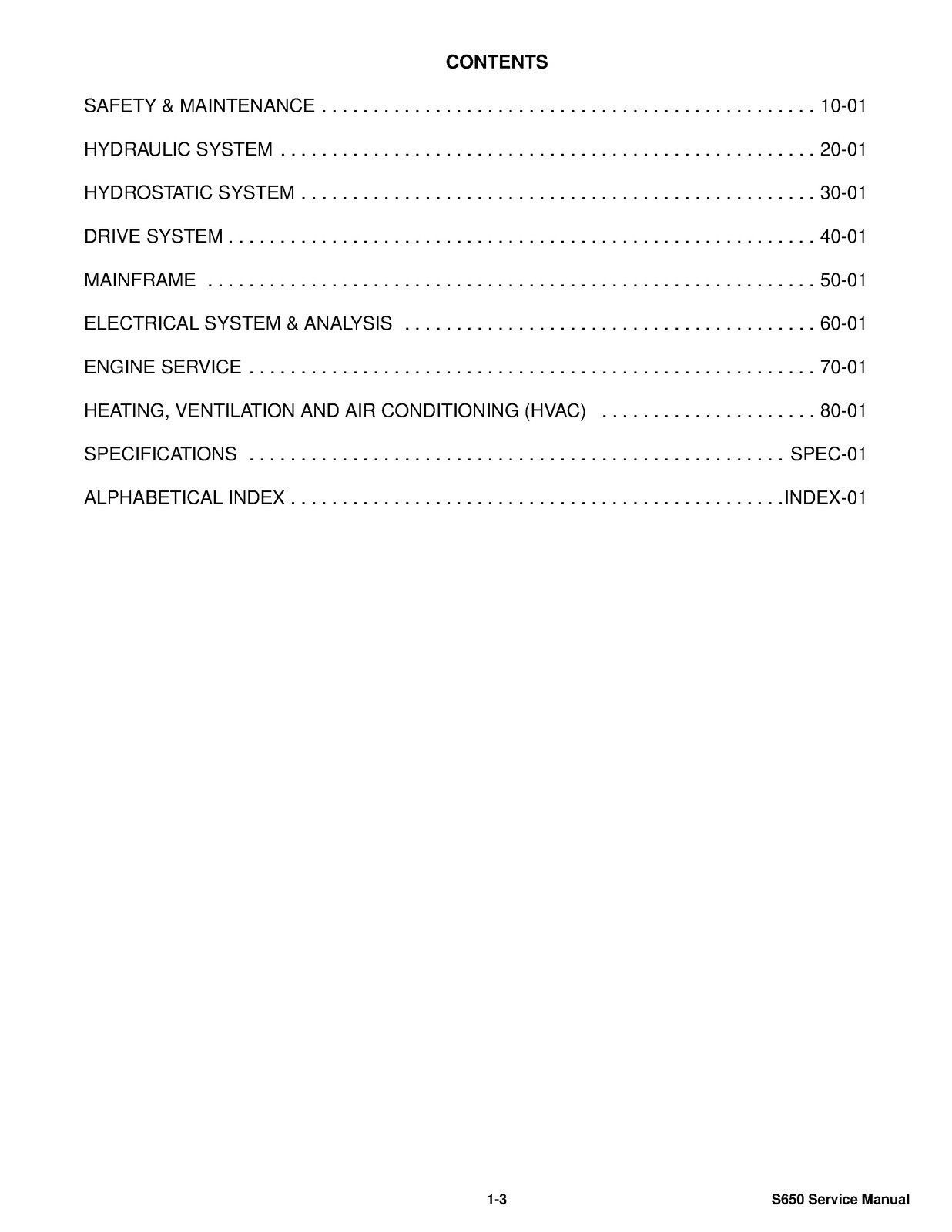 BOBCAT S650 SKID-STEER LOADER SERVICE MANUAL – STEEL WIRE FIXED – TOUGH COVERED