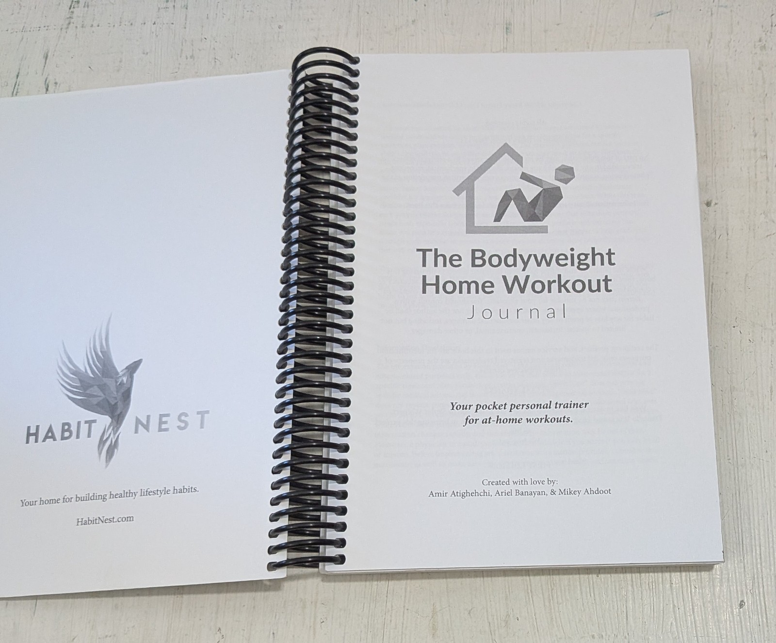 The Bodyweight Home Workout Journal Series Volume 1 Spiral Bound
