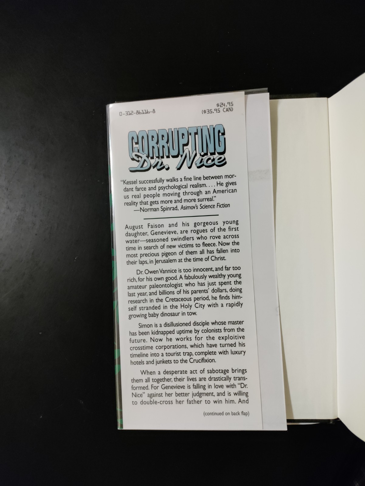 Corrupting Dr. Nice by John Kessel 1997 HCDJ First Edition/1st Printing SIGNED