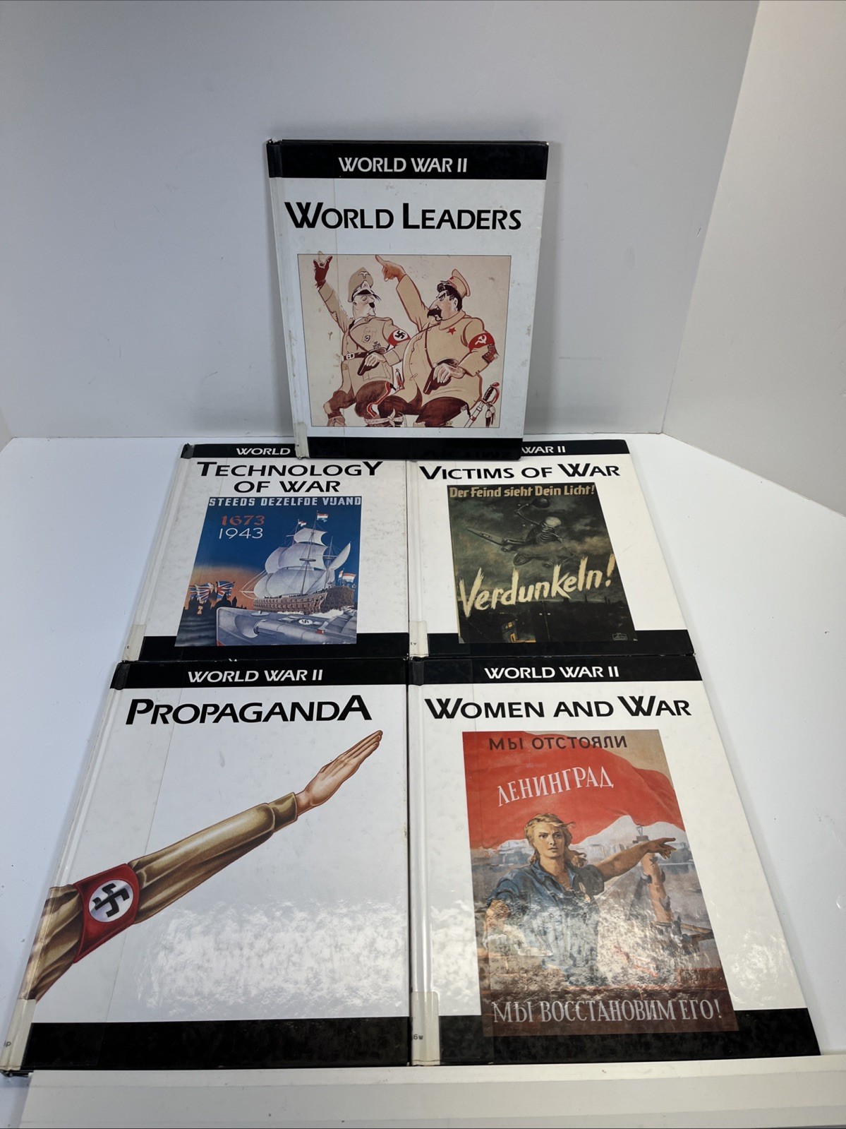 5 Library Edition World War II “Victims of War” ” World Leaders” “Propaganda”