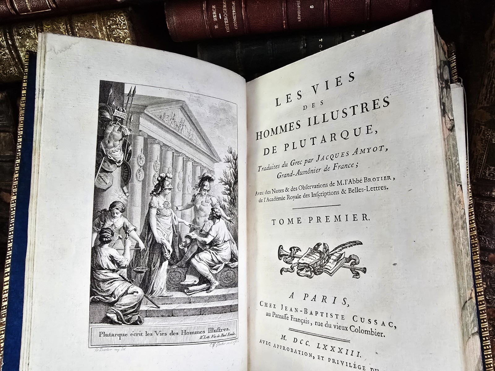 1783 – Lives of Illustrious Men by Plutarch – Theseus, Romulus, Lycurgus, Solon