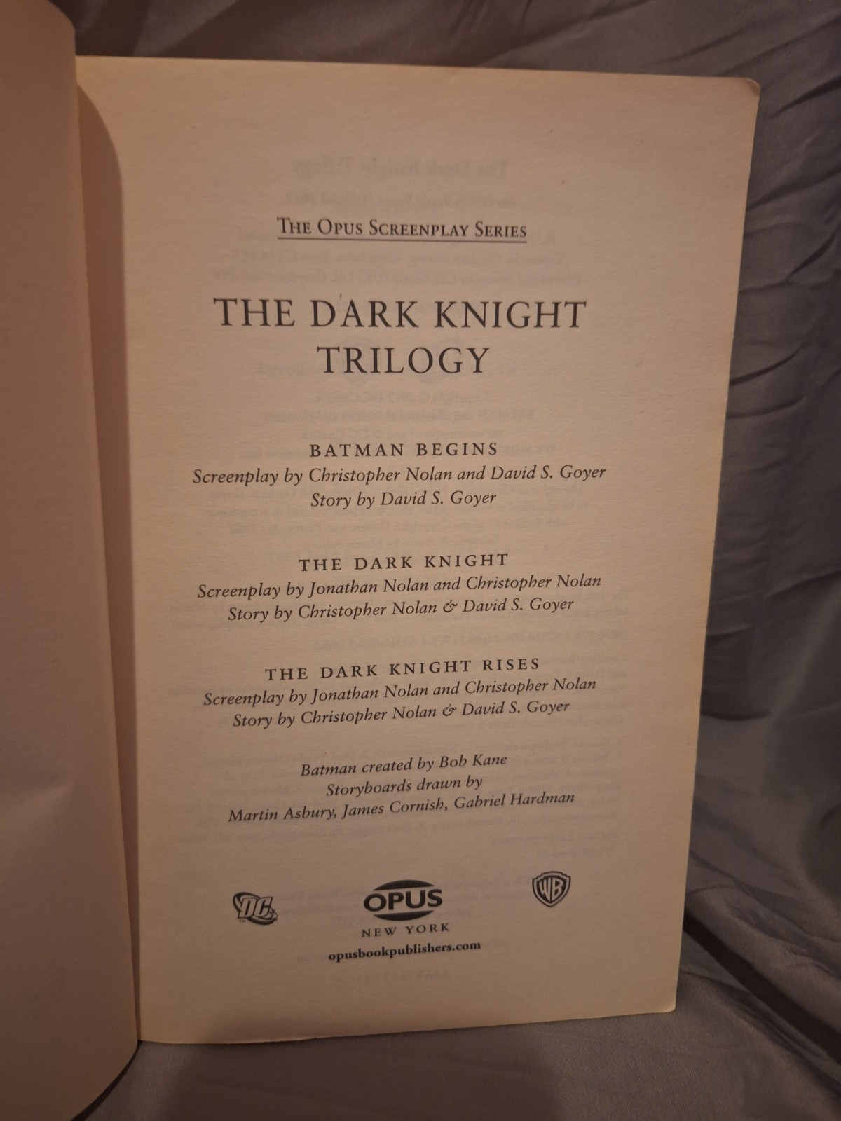 The Dark Knight Trilogy – The Complete Screenplays Paperback