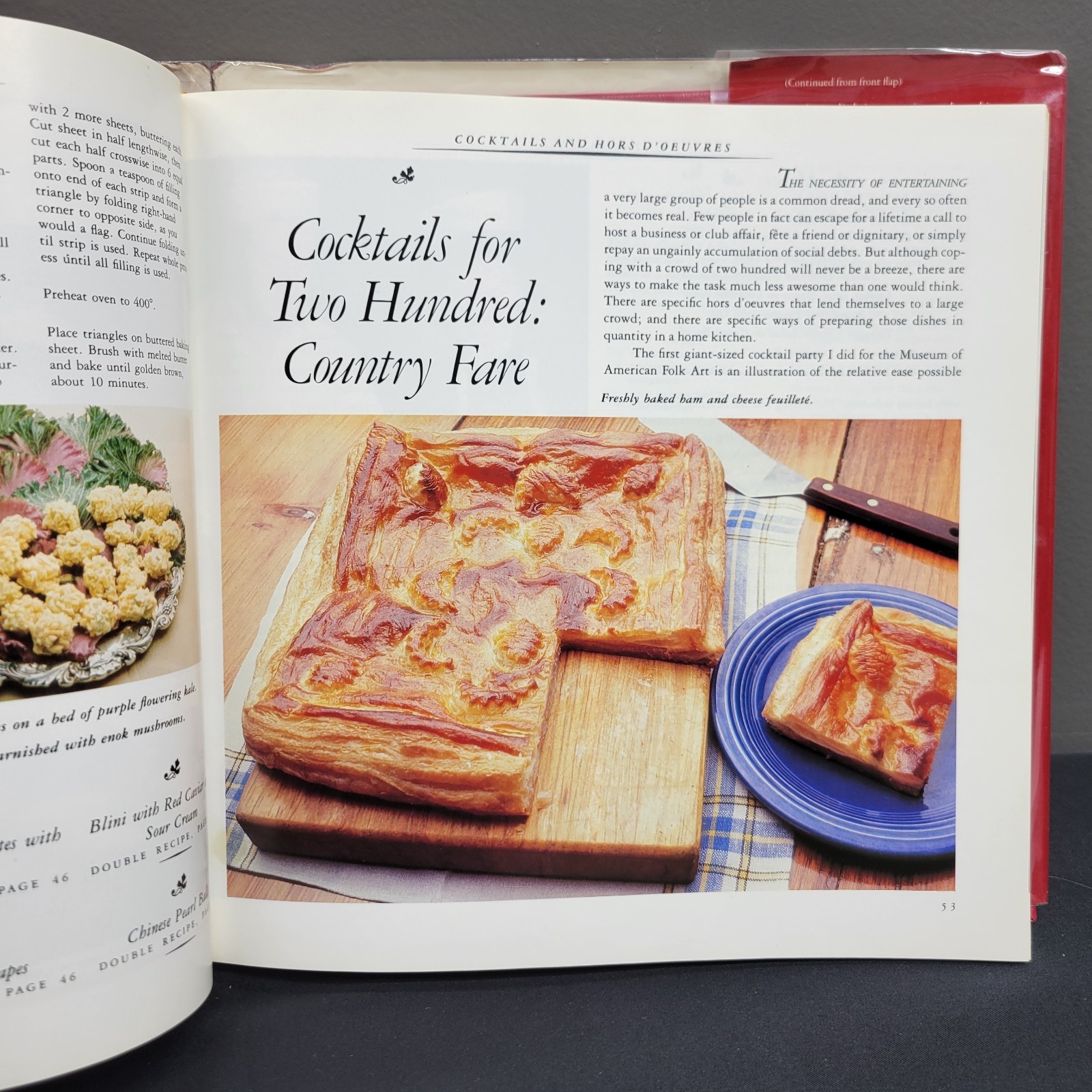 Entertaining by Martha Stewart Cookbook Hardcover Dust Jacket 1982 310 pages