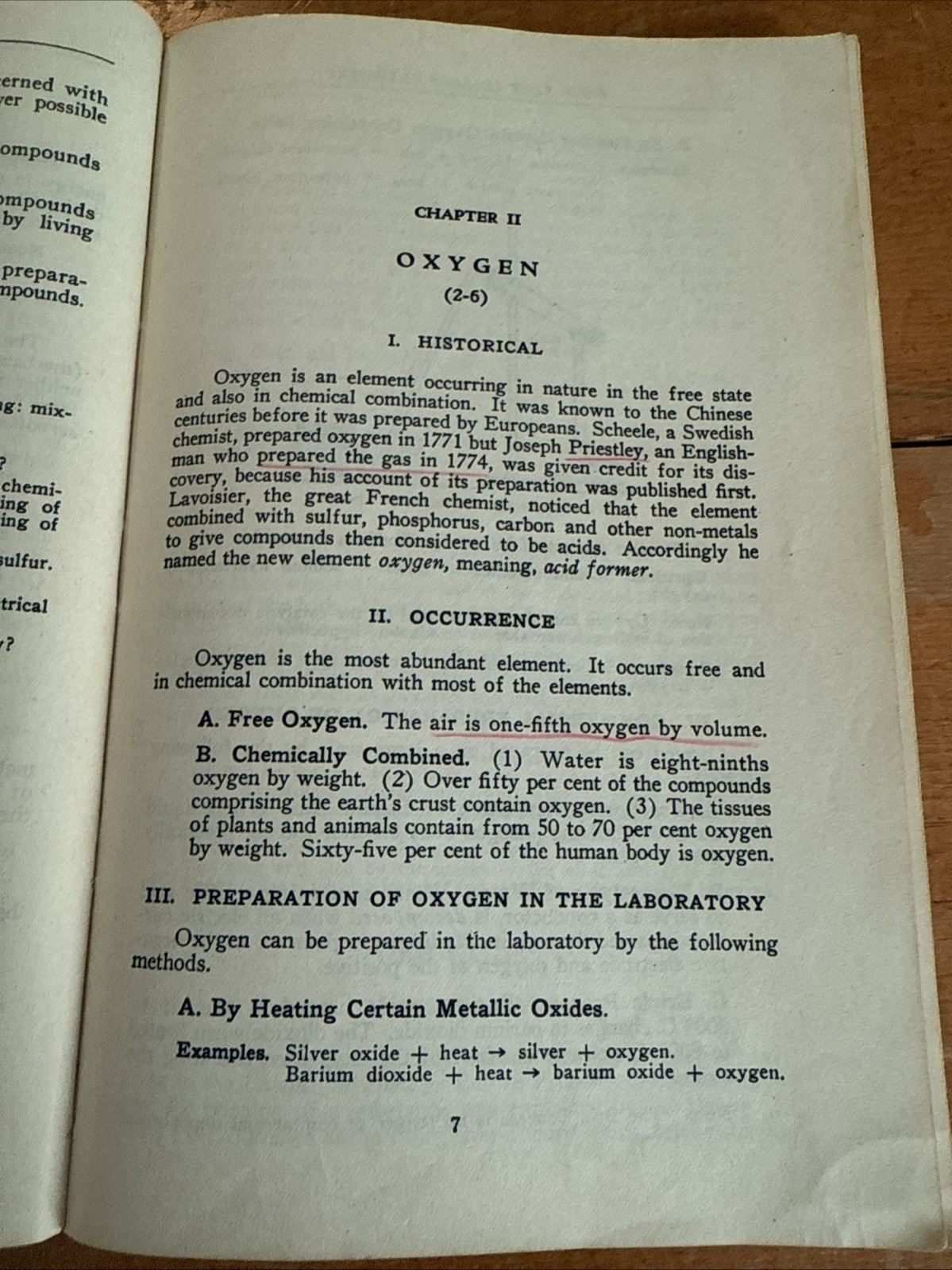 An Outline of First Year College Chemistry by Barnes & Noble (PB, 1945) 6th Ed.